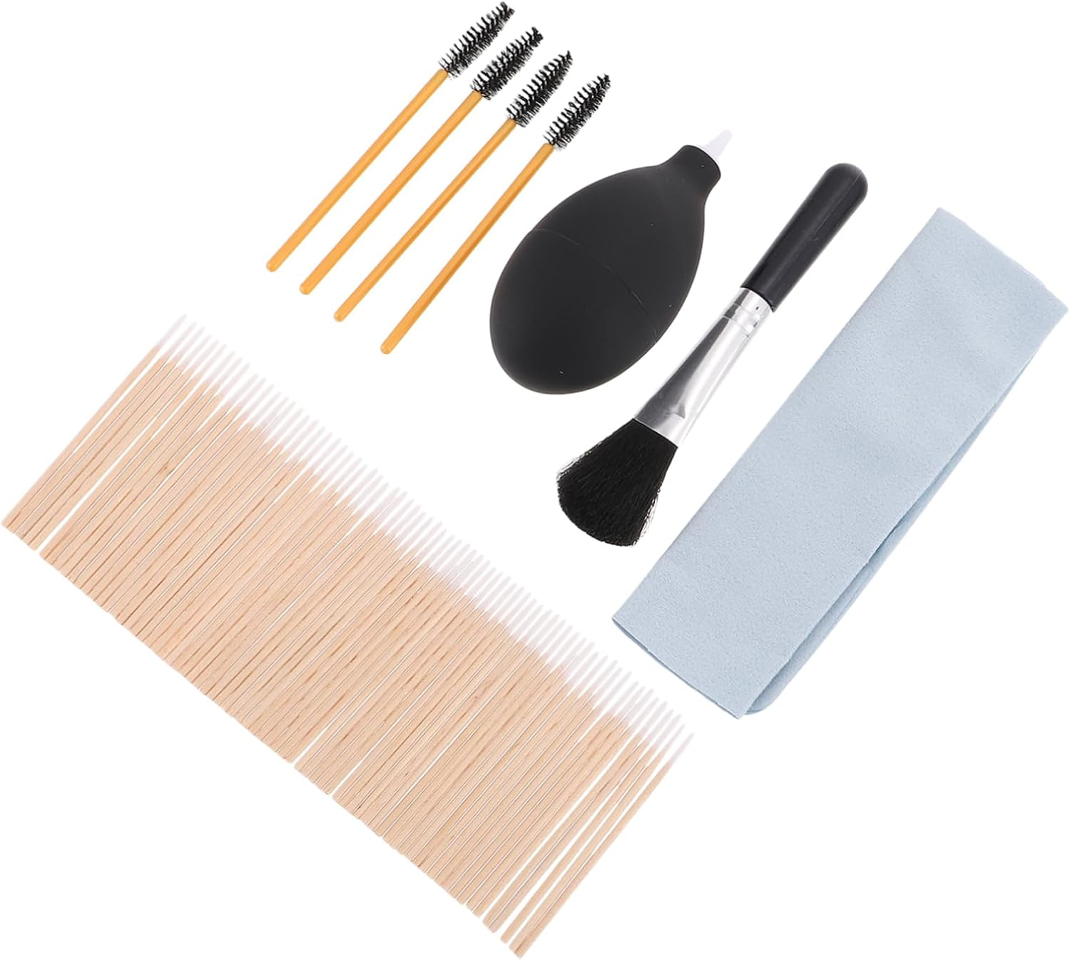 OKUMEYR Earphone Cleaning Brush Set for Headphones Kit with Soft Brush Cotton Swabs Air Blower and Wiping Cloth Compact Lightweight Design for Dust and Debris Removal Earbuds And image number 5