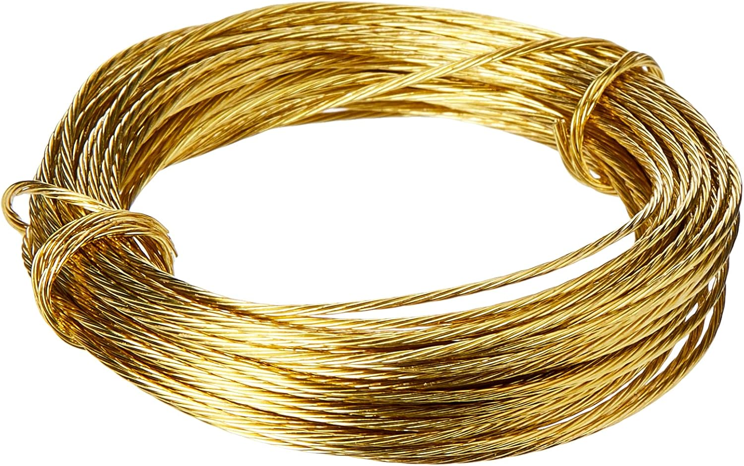 Merriway BH02242 Brass Number 1 Picture Wire, 6 Metres (19.5 Feet), 6 Kg (13 Lb) Breakweight image number 3