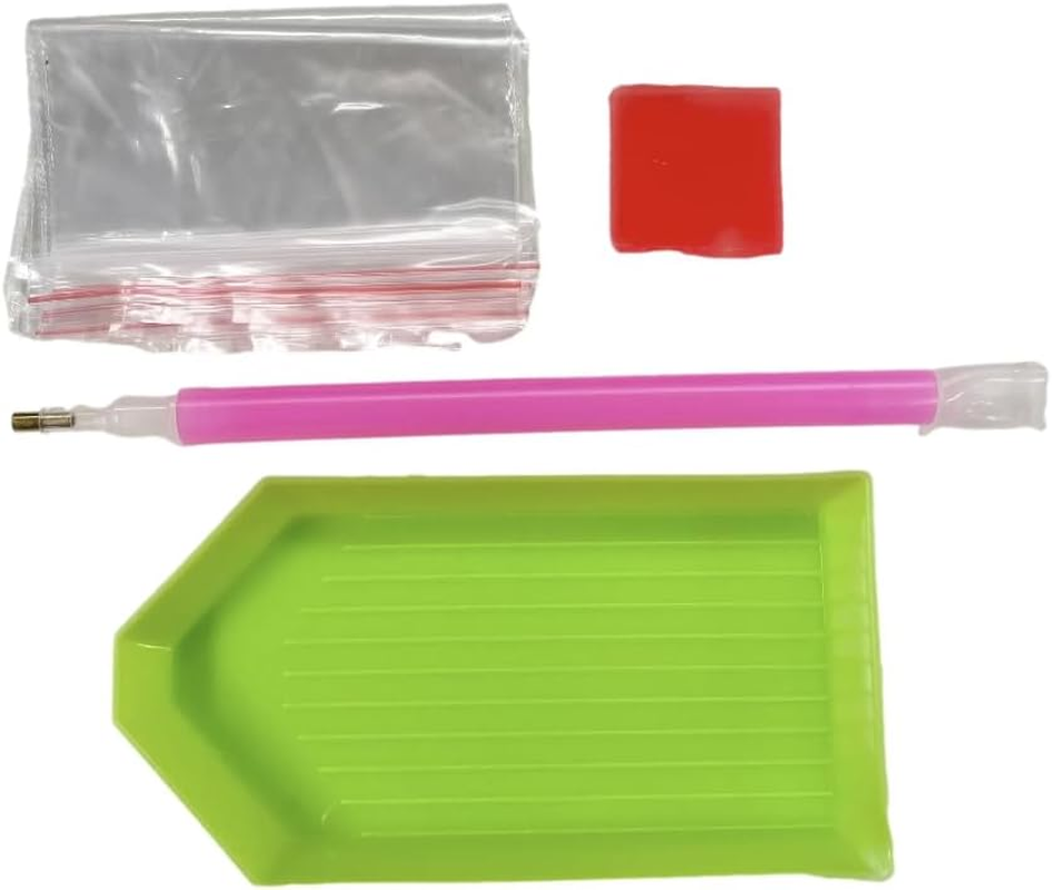 Syntego 5D DIY Assorted Diamond Painting Keyrings Rhinestone Craft Keychain, Gifts, Phone, Bag, (21Pc Christmas) image number 4