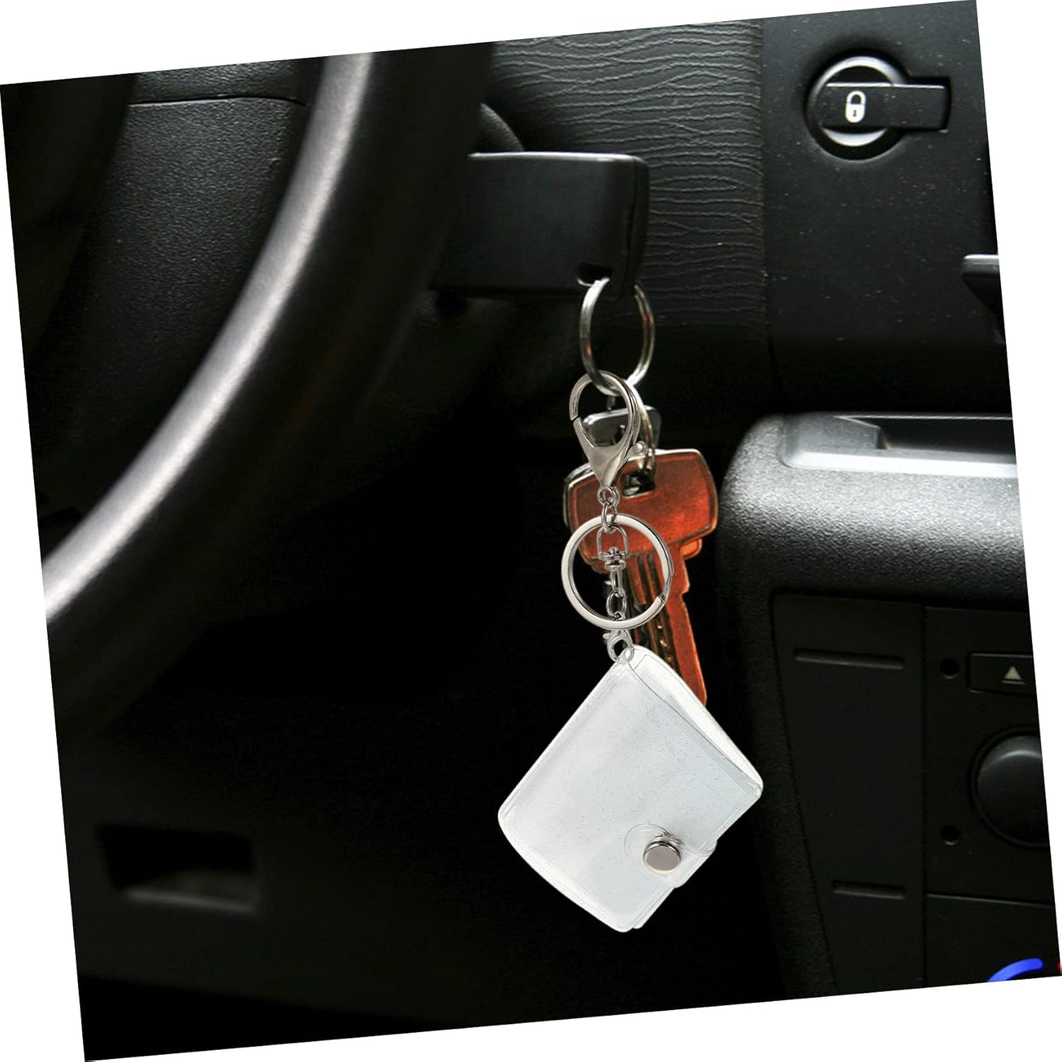 Abaodam 8Pcs Small Photo Album Mini Photo Storage Keychain for Anniversary and Wedding Cute and Key Holder for Boys and Girls image number 5