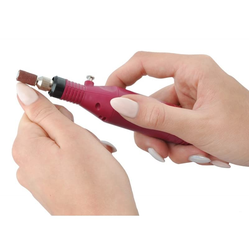 LALILL Pack of 100 Sanding Caps 240 Grit Aluminiumoxid - Manicure Pedicure Nail Art Nail Care - Brown - Metal Compatible - Abrasives image number 6