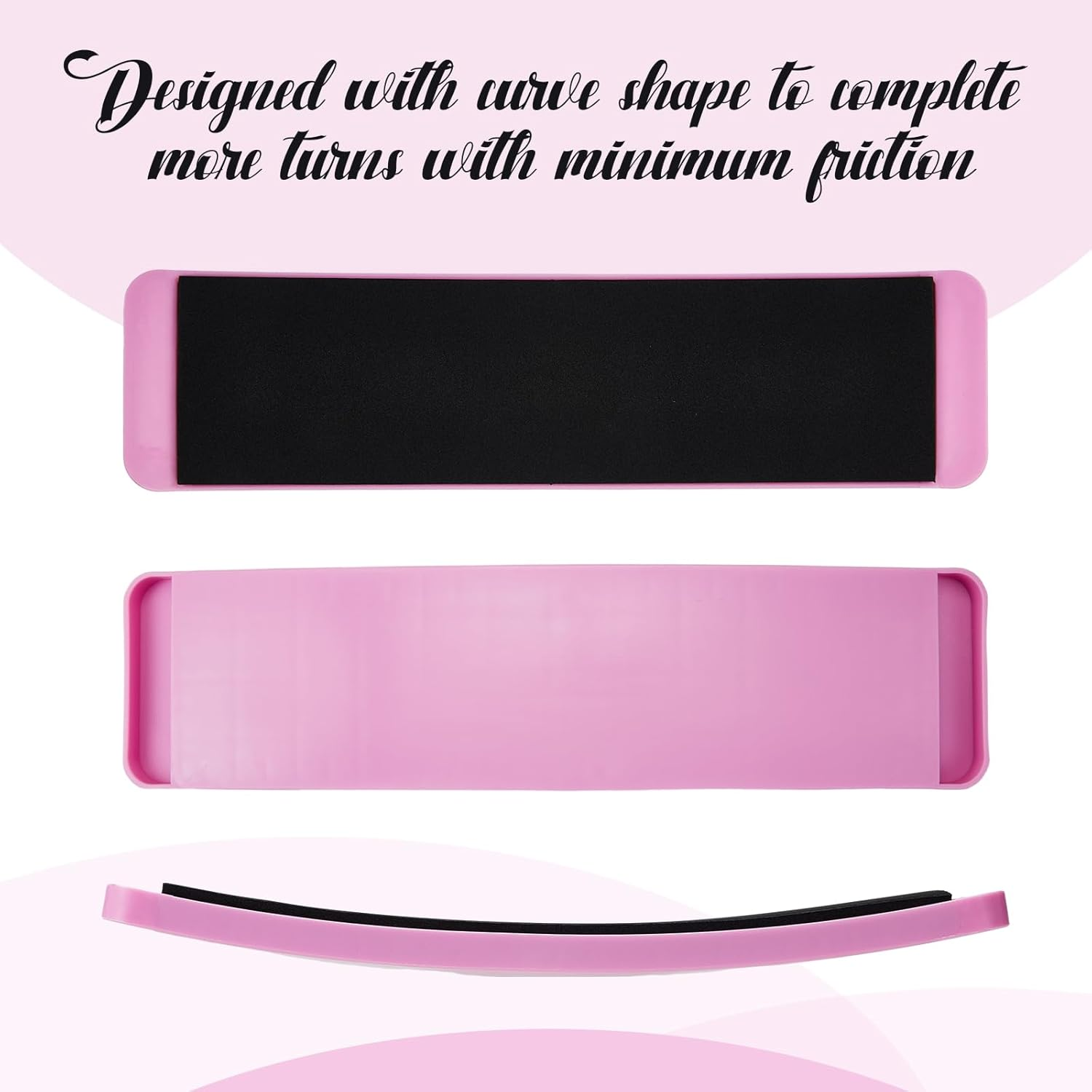 Motionchic 2 Pcs Portable Turning Board Figure Ice Skating Spinner for Ballet Dancers Ice Skaters Gymnasts Cheerleaders Training Improving Balance Pirouette Equipment - Pink image number 6