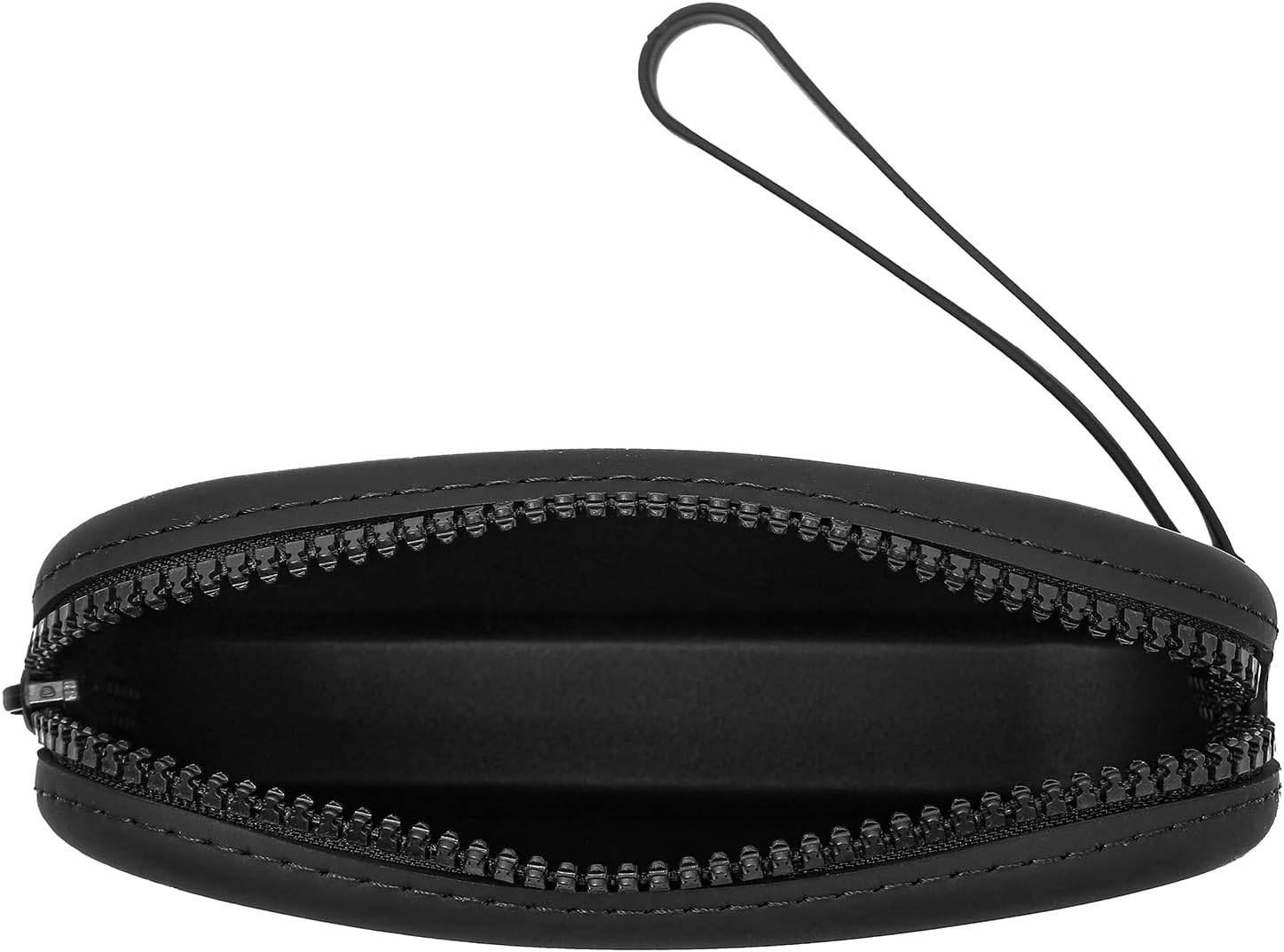 JOVAKIT Small Portable Silicone Makeup Bag for Women Girls, Travel Waterproof Toiletry Cosmetic Bag Gifts for Women, Zipper Closure Makeup Case with Handle, Black image number 2