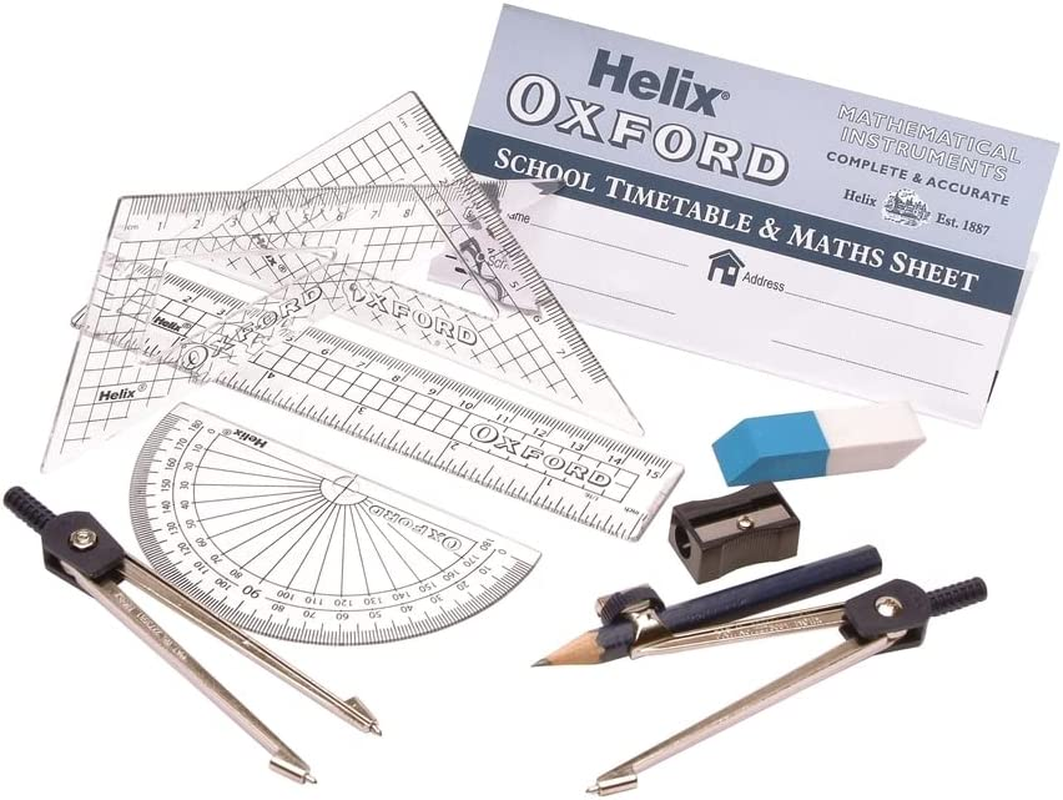 Helix 0352400 Oxford Economy, Maths Set Blue