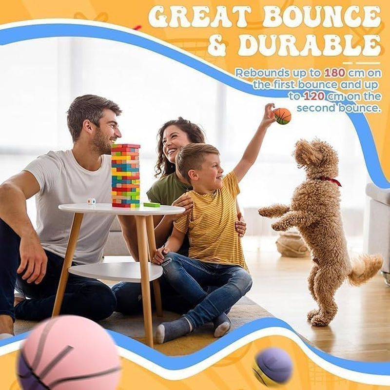 Rubber Bouncy Handball - Multi-Color Set of 6 | High-Bounce Kids' Ball for Outdoor Games, School Sports & Party Favors | Durable, Non-Toxic & Safe for Children(60Mm)