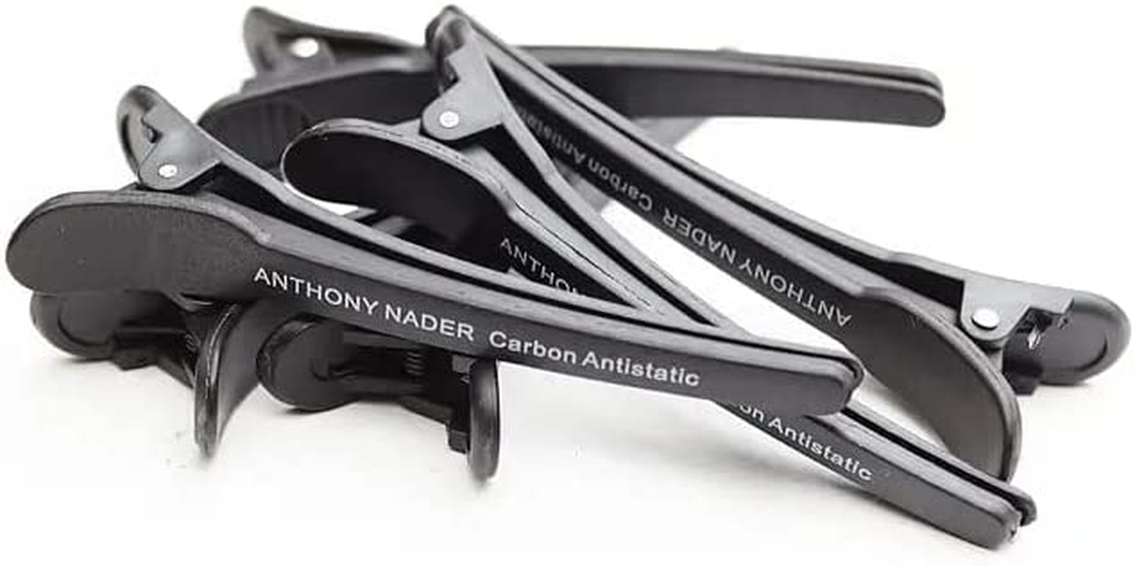 6 Anthony Nader Carbon Fibre Sectioning Hair Clips Salon Professional Antistatic image number 3