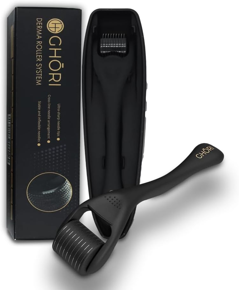 GHORI Derma Roller for Hair Growth with 540 Microscopical Needles Repairs Damaged Hair, Activates Hair Follicles for Hair Fall & Hair Thickening (.50MM) image number 1
