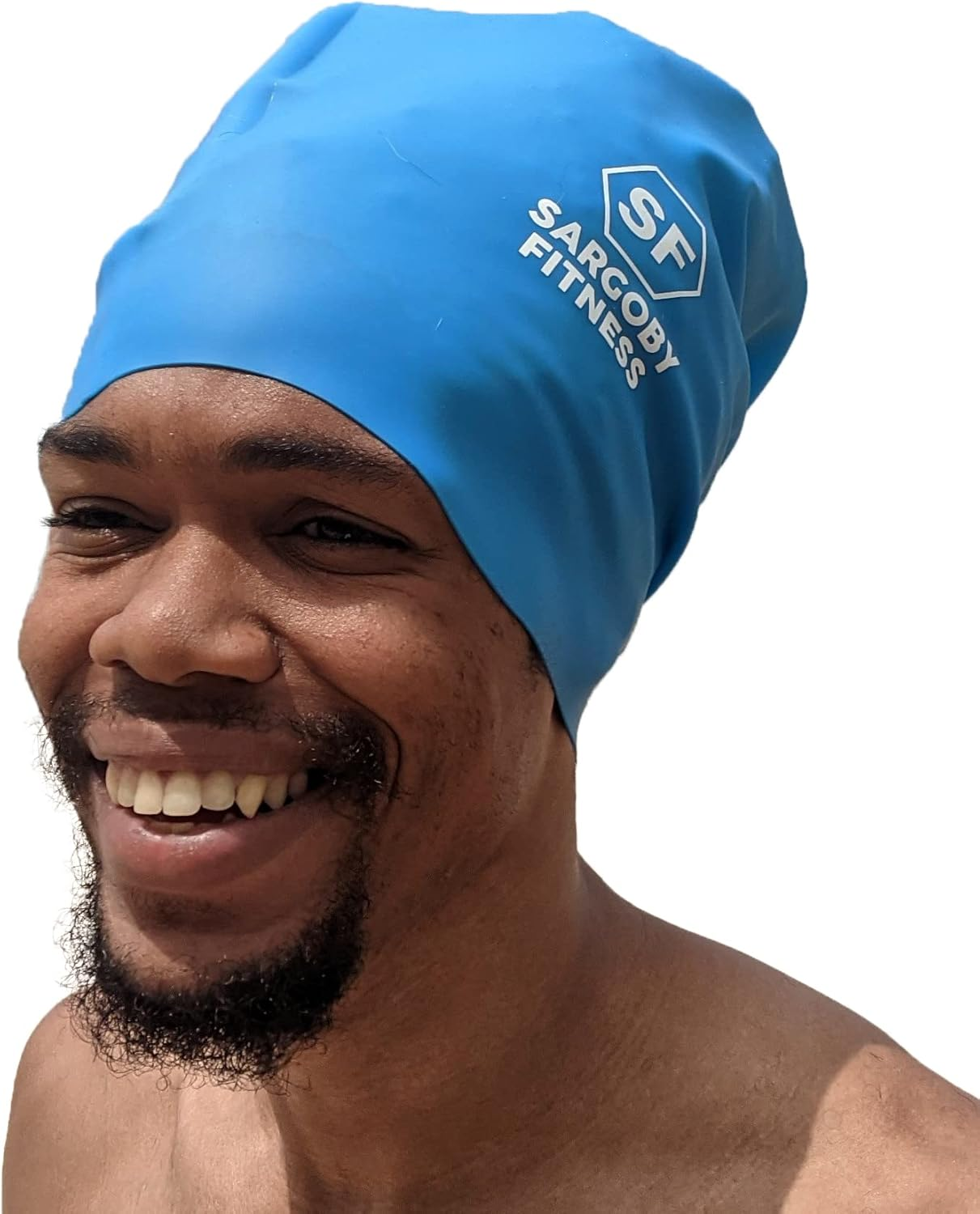 Sargoby Fitness Dreadlock Swimming Cap Designed for Voluminous and Bulky Hairstyles Such as Dreadlocks Braids Afro Dreads This Extra Large Swimming Cap Can Be Used as a Shower Cap image number 5