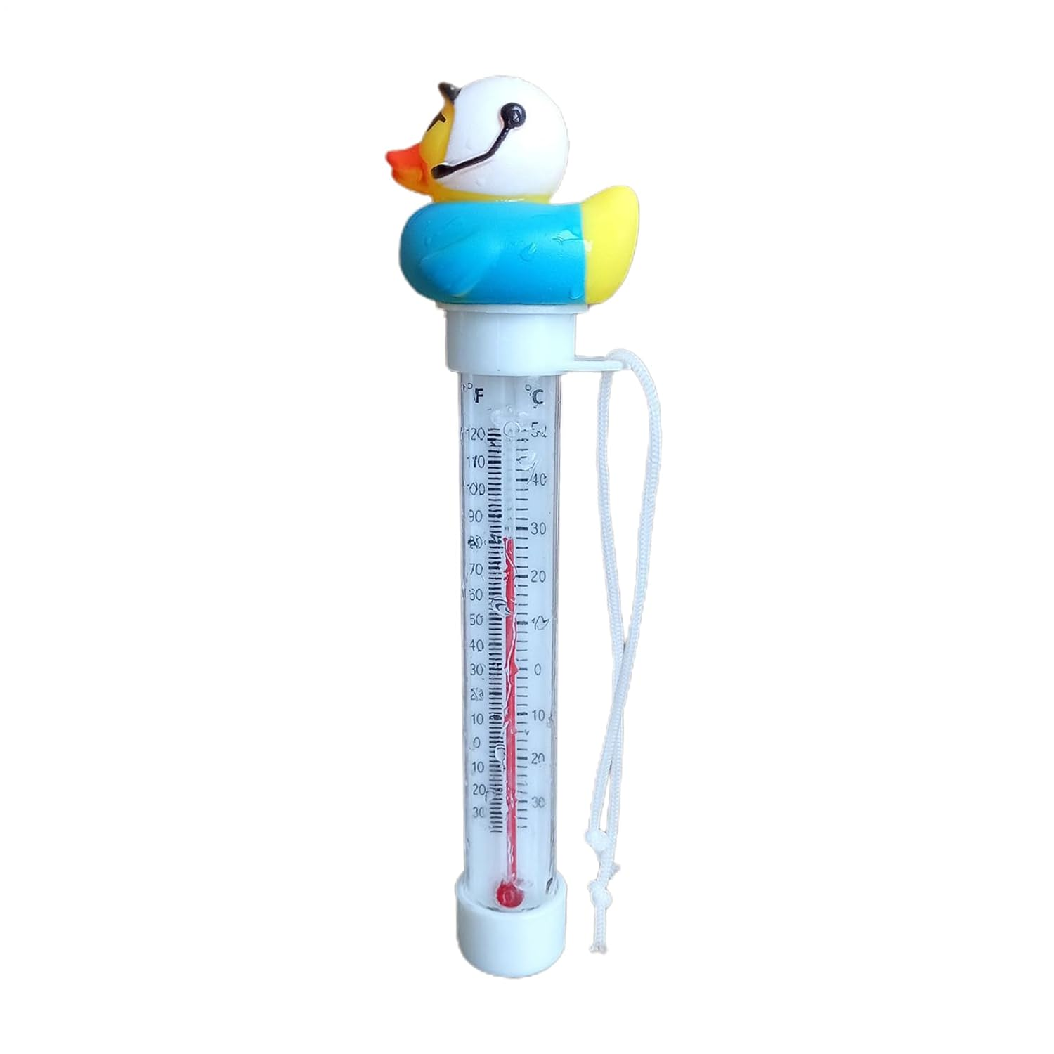 Floating Duck Bath Thermometer,Rubber Duck Pool Thermometer Gauge,Duckshaped Water Gauge,With String,Temperature Gauge for Outdoor & Indoor Swimming Pools,Spas,Hot Tubs & Aquariums image number 4