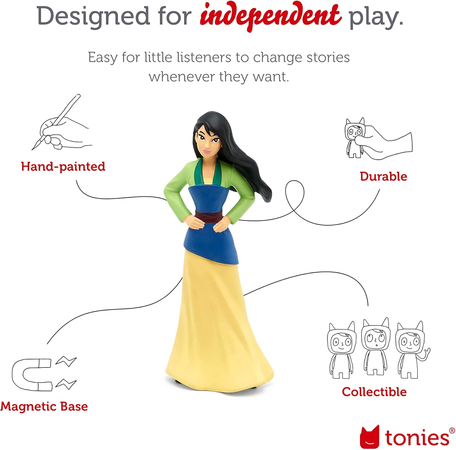 Tonies Mulan Audio Play Character from Disney image number 1