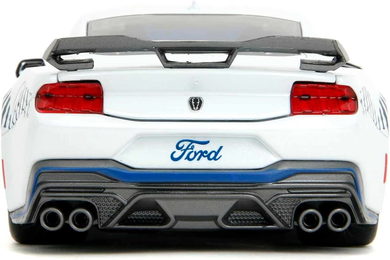 Jada Big Time Muscle 1:24 2024 Ford Mustang GT Dark Horse Die-Cast Car, Toys for Kids and Adults(White) image number 3