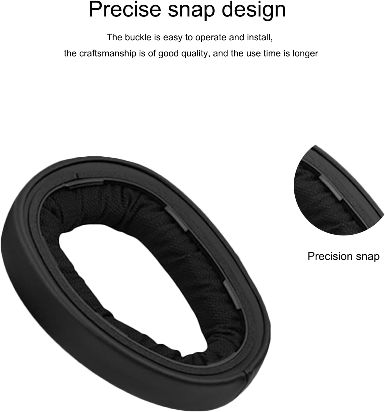 Adhiper Replacement GSP 600 Ear Pads, Compatible with Sennheiser GSP 600, GSP 670, GSP 500 Professional Gaming Headphones Earpads, Headset Ear Pads Spare Parts (Black) image number 4