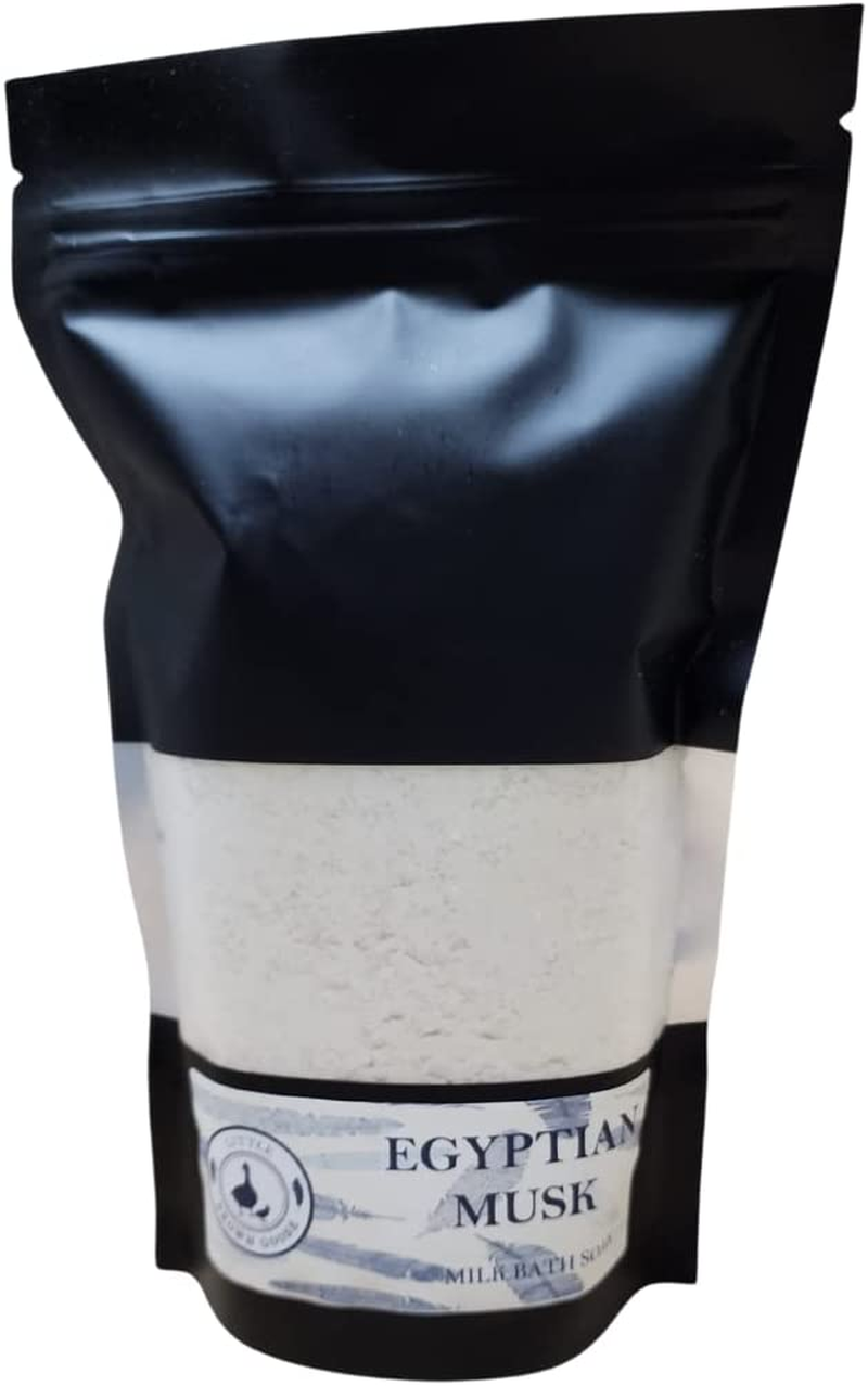 Little Brown Goose Egyptian Musk Milk Bath 450G Real Butter Milk That Foams and Bubbles with Magnesium Rich Epsom Salts to Soothe and Relieve Aching Muscles, Natural image number 3