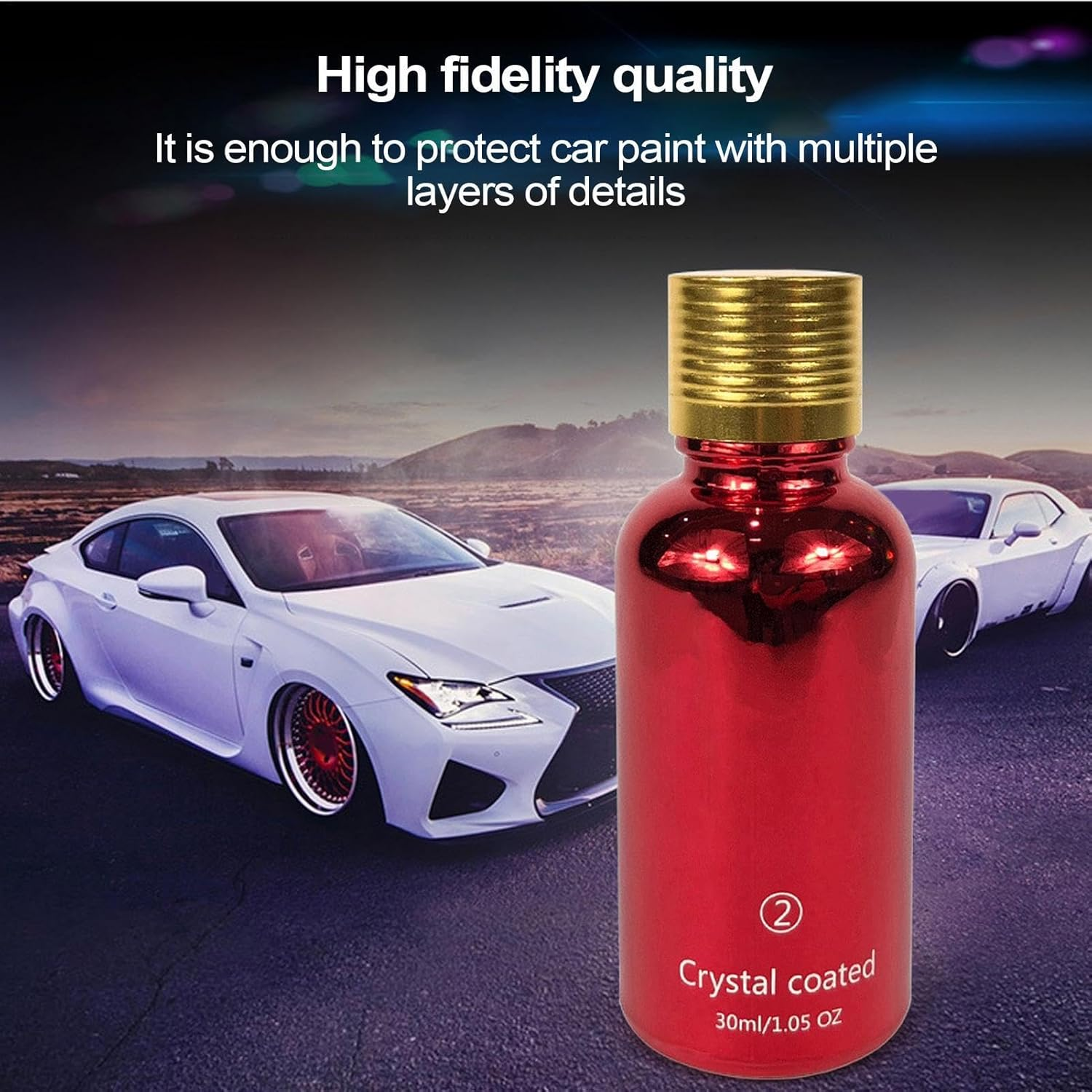 High Protection Quick Car Coating | High Gloss Ceramic Coating for | 30Ml Paint Care Hydrophobic Scratch Remover, Ceramic Coating for Auto Paint image number 5