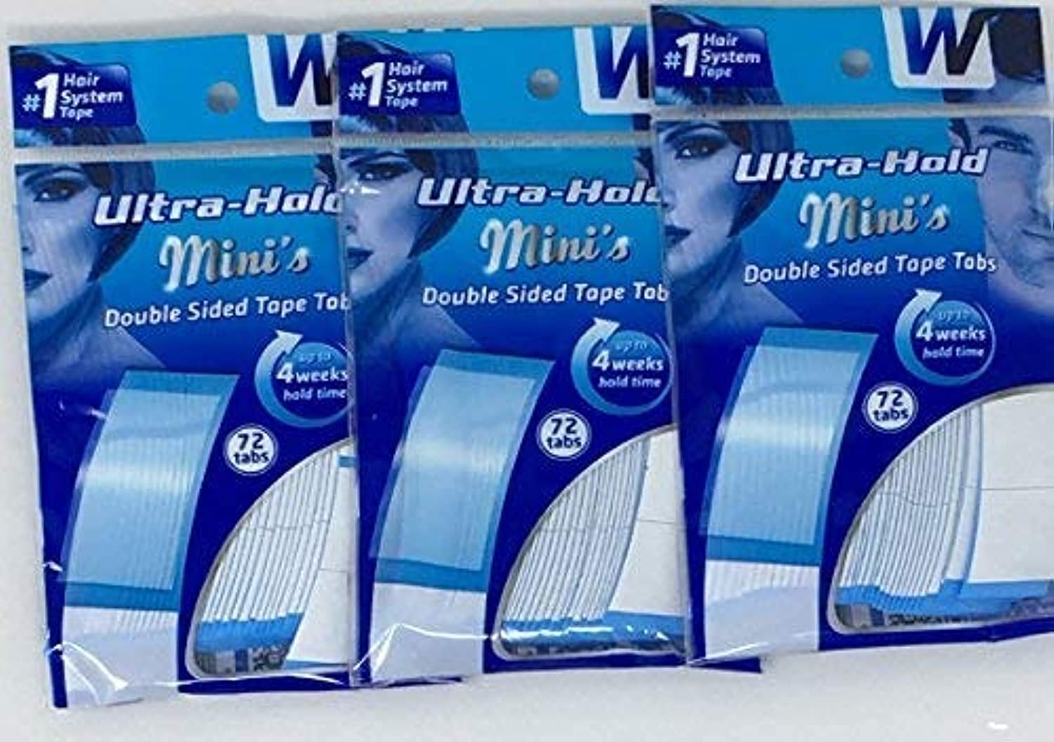 Ultra Hold Mini Tabs Tape 3 Packs of 72 = 216 Tabs (Package May Vary) image number 1