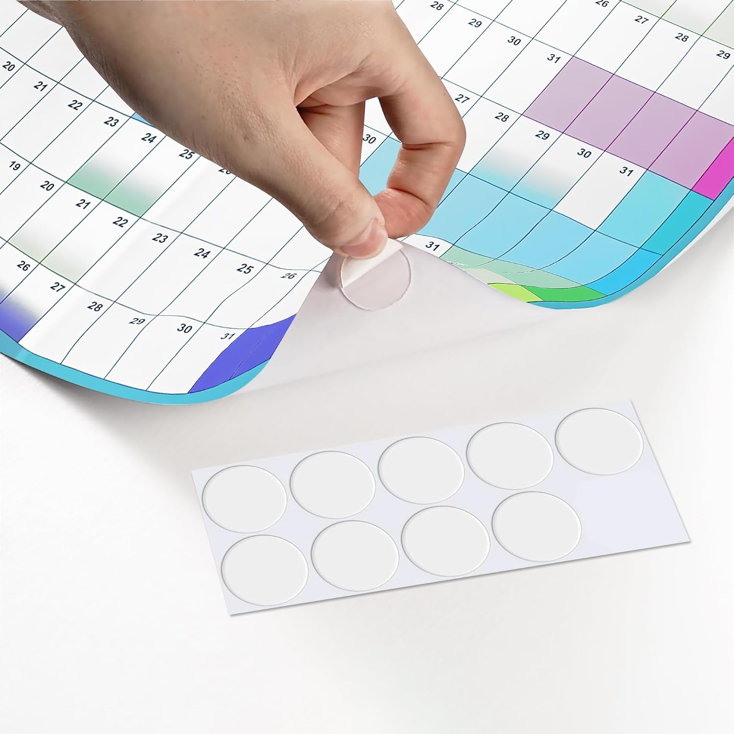 2026 Wall Calendar Large Yearly Planner &ndash; Full Year Annual Calendar Planner, Paper Wall Chart Plan 12 Months, Colored Stickers,365 Daily Plan for Home, Office, Classroom Organization & Decor image number 1