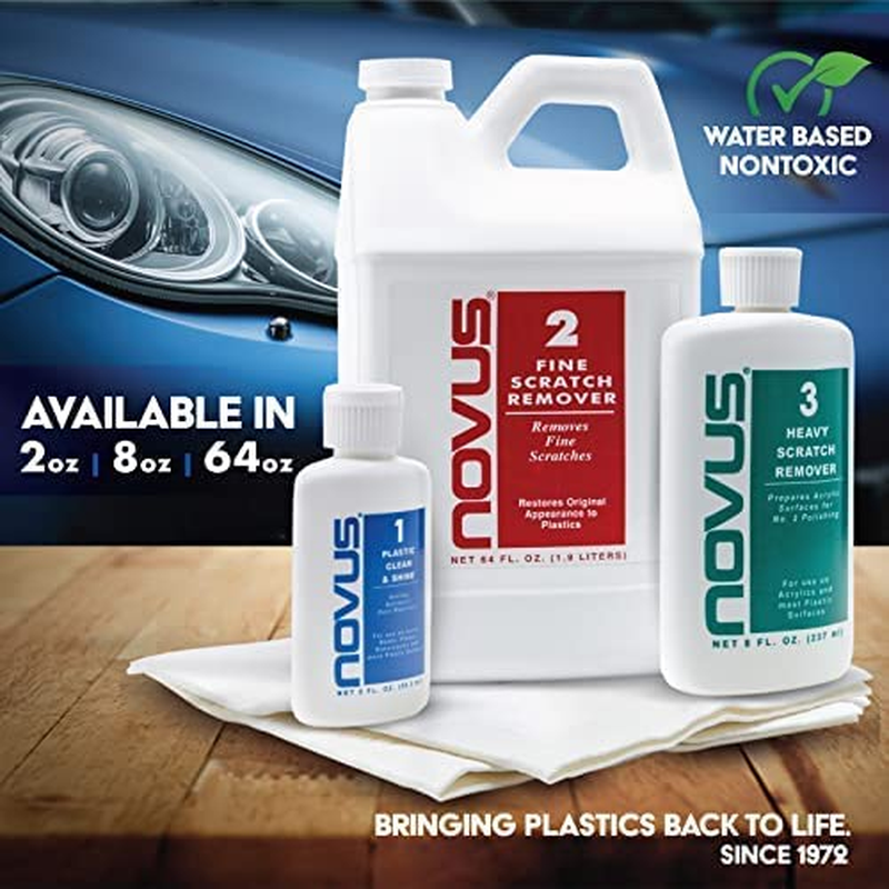 Aquatech 12310 Novus Cleaning and Scratch Remover Kit, White Bottle image number 5
