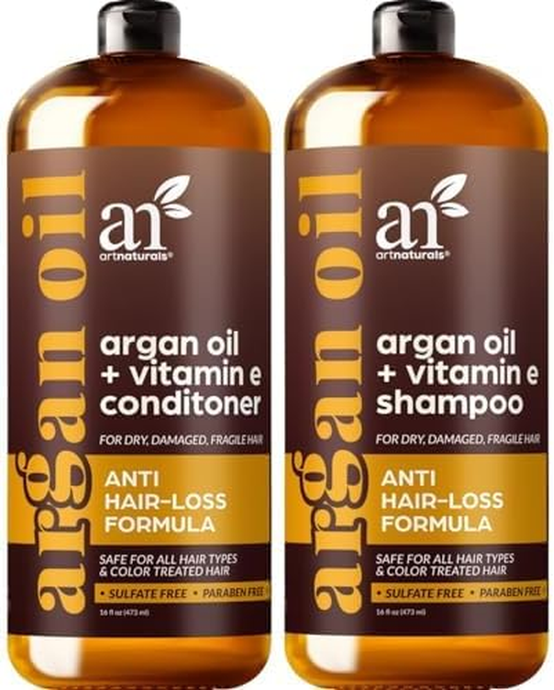 Artnaturals Moroccan Argan Oil Hair Loss Shampoo & Conditioner Set - (2 X 16 Fl Oz / 473Ml) - Sulfate Free Hair Regrowth - Treatment for Hair Loss, Thinning Hair & Hair Growth, Men & Women image number 2