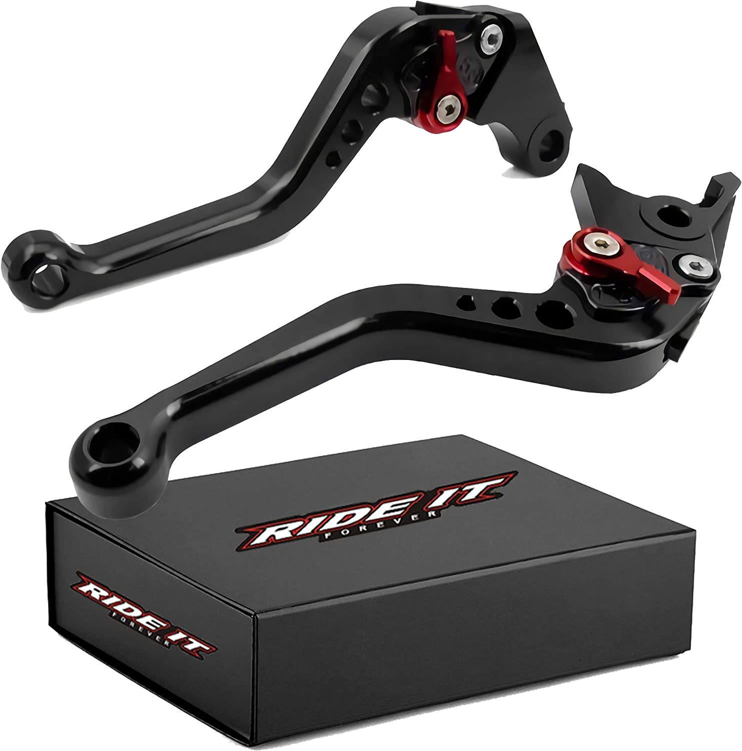 Adjustable Short Brake and Clutch Levers for HONDA CBR500R/CB500F/X 2013-2018,CBR250R 2011-2013,CBR300R 2014-2017,CB300F/FA 2014-2017,CB400F/CB400R 2013-2017,GROM 2014-2018 Honda CBR250R CBR300R CBR400R CBR500R CB500F/X Black