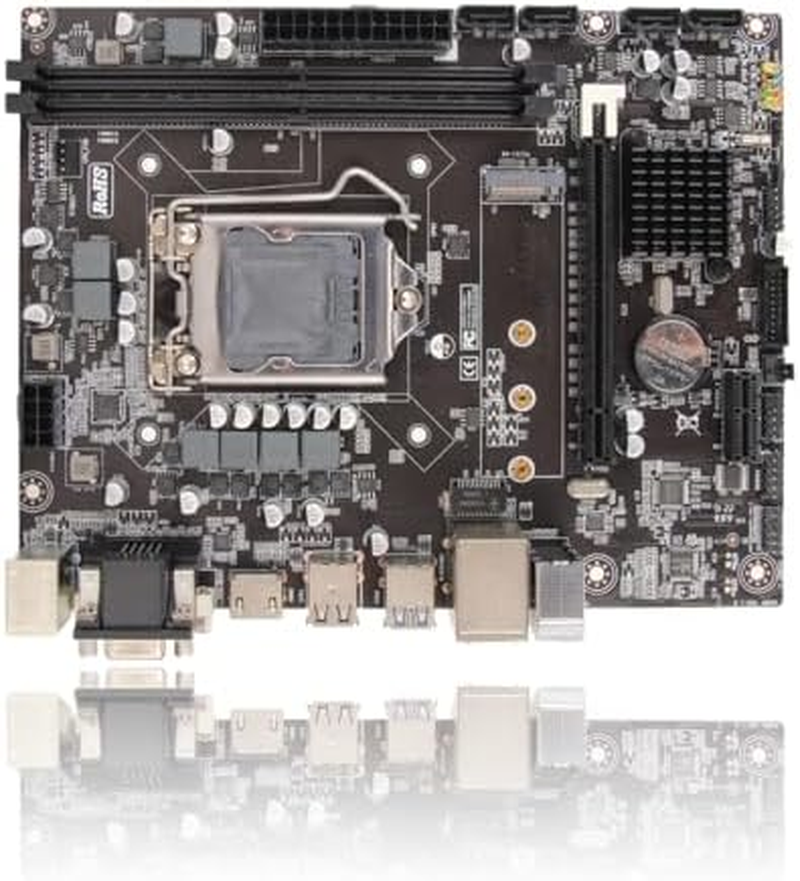 H310 LGA 1151 Motherboard, Dual Channel DDR4 Memory Slot, 24 8Pin Power Sockets Motherboard with VGA SATA 6Gb Pcie X16 NVME M.2 image number 4