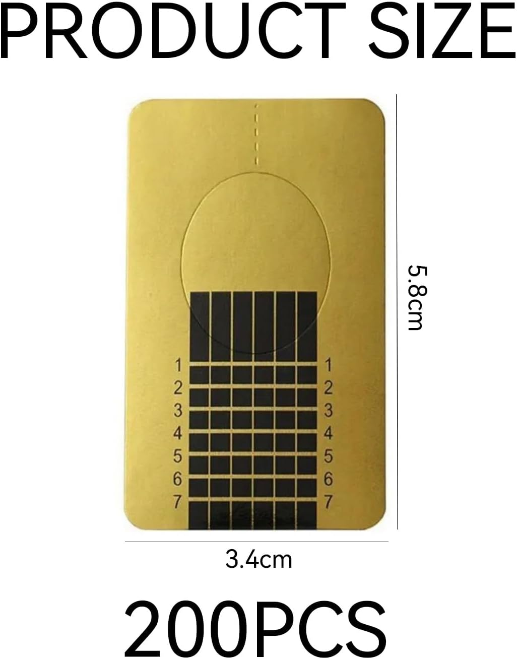 200 Pieces Nail Art Paper Tray, Nail Extension Shape, Tray Foil Paper, Nail Gel Support, Nail Art Production Materials image number 3