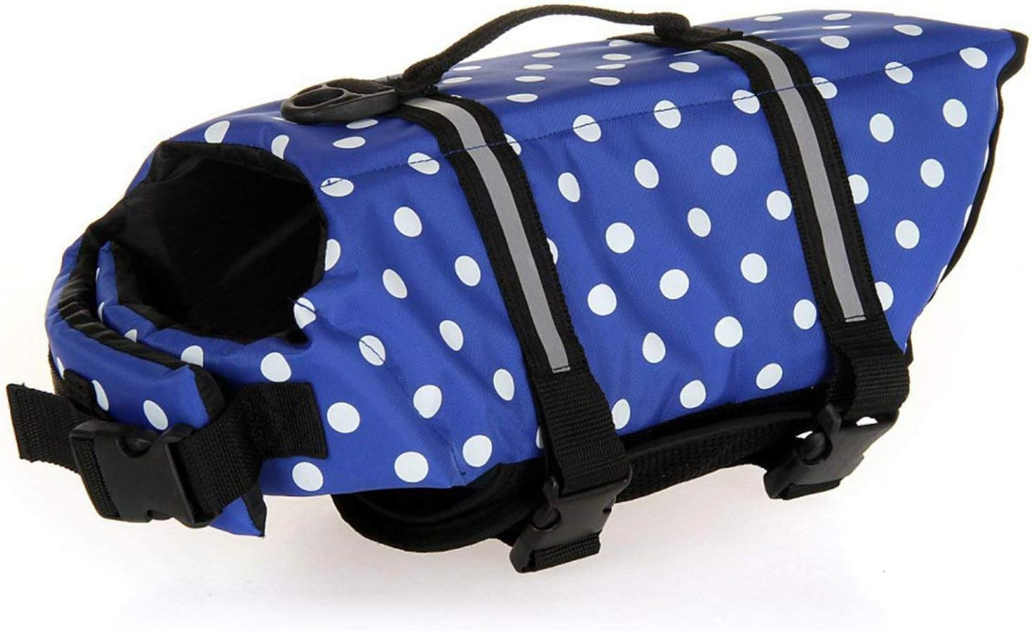 HAOCOO Dog Life Jacket Vest Saver Safety Swimsuit Preserver with Reflective Stripes/Adjustable Belt for All Size Dogs?Orange,L