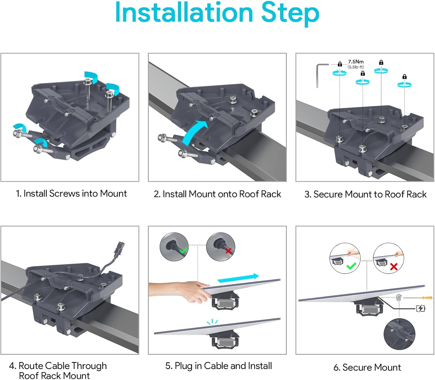 Starlink Gen 3 Mount Mobility, Starlink Accessories Semi-Permanent for Starlink Mount Gen 3, anti Theft Standard V3 Dish Flat Mounts for RV Vehicle Boat Truck Aluminum Alloy image number 1