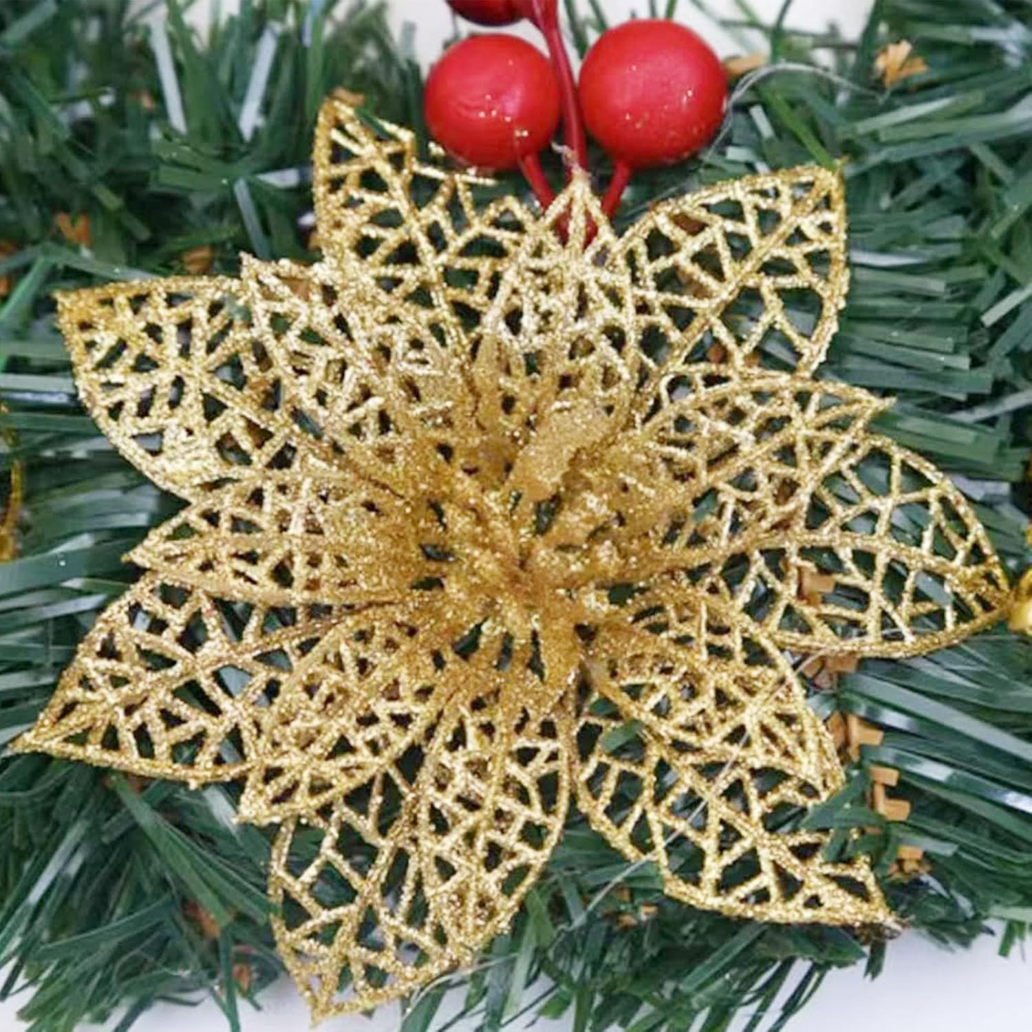 Agility Christmas Wreath for Front Door, Christmas Tree Decoration Gift Festival Gifts Are Suitable for Various Holiday Gatherings (30CM Bell Model) image number 1