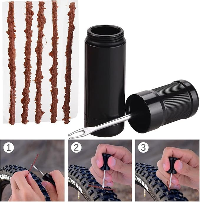 Bicycle Tubeless Tire Repair Kit,Bike Tubeless Tire Repair Kit Plugger Plugs Tool,Bike Tubeless Tire Tyre Repair Kit Plugger Plug,Bike Tubeless Tire Tyre Repair Kit Plugger Plug Tool Repair Tires Tool image number 6
