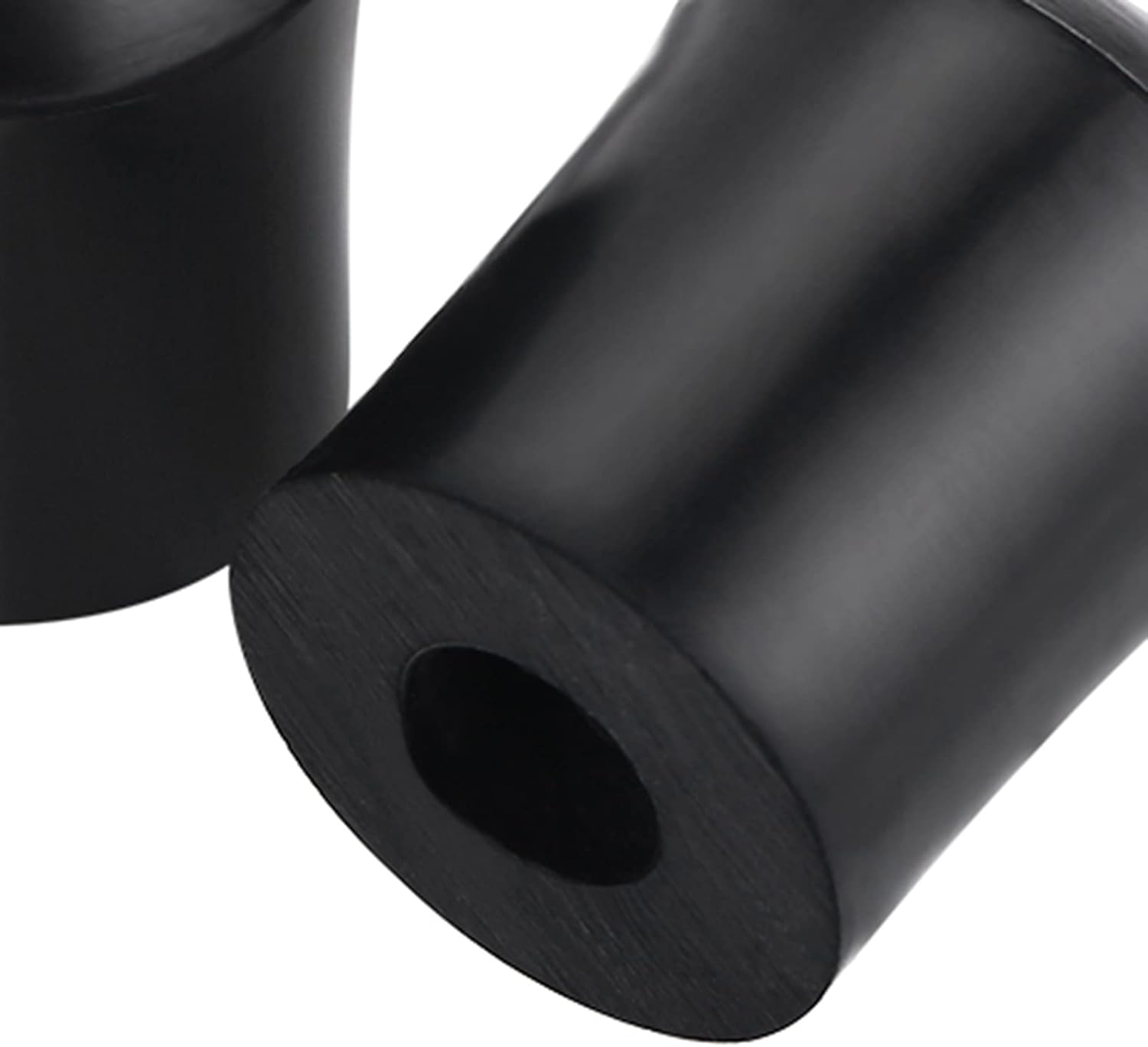 2Pcs Black Double Bass Endpin Rubber Tip Stopper, String Bass Parts, for Protect Floor Prevent Double Bass from Slipping