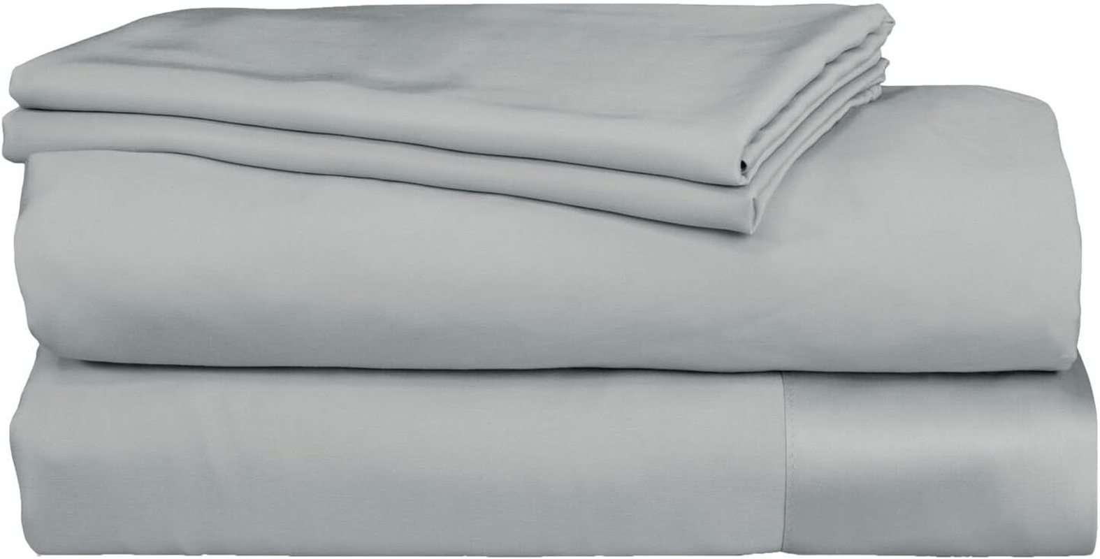 Algodon Bamboo Sheet with Pillow Set, Silver, King image number 1