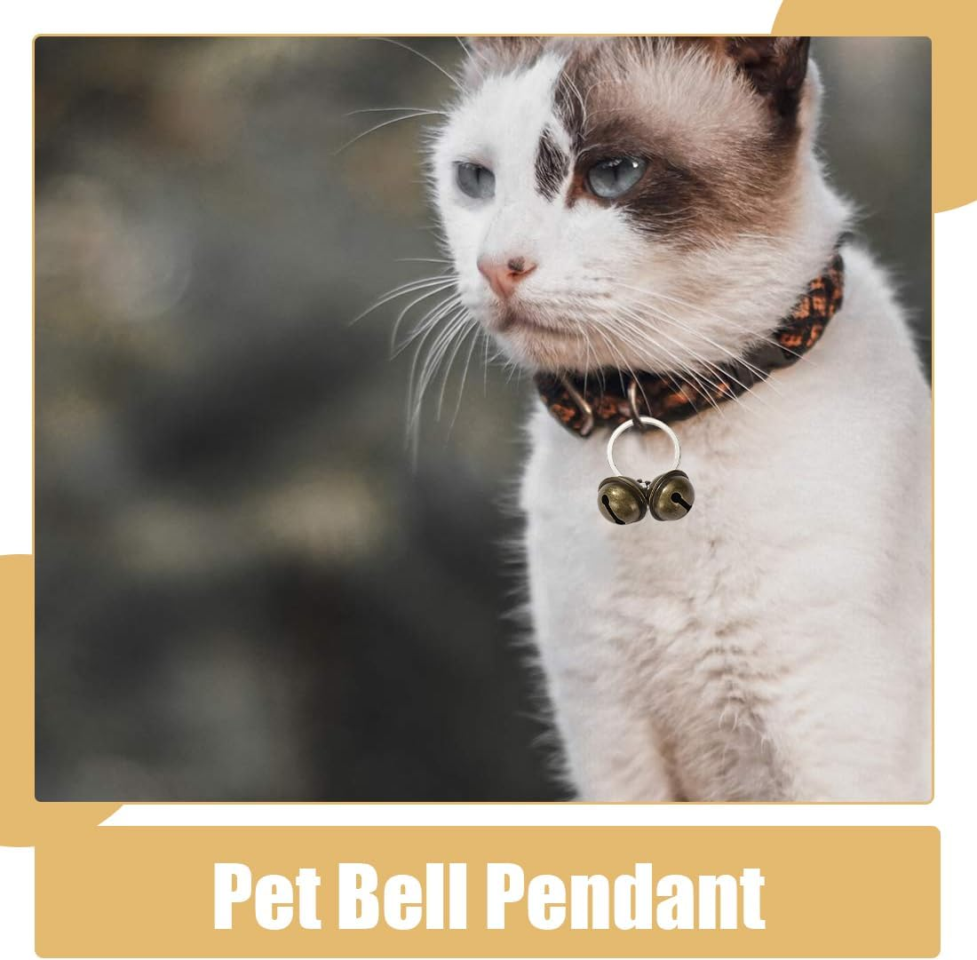 WUSJCOF 2 Sets Pet Tracker Bells for Cats and Dogs, Dog Bells for Collar Tracker, Bell Collar Pendant Bells for Training image number 2