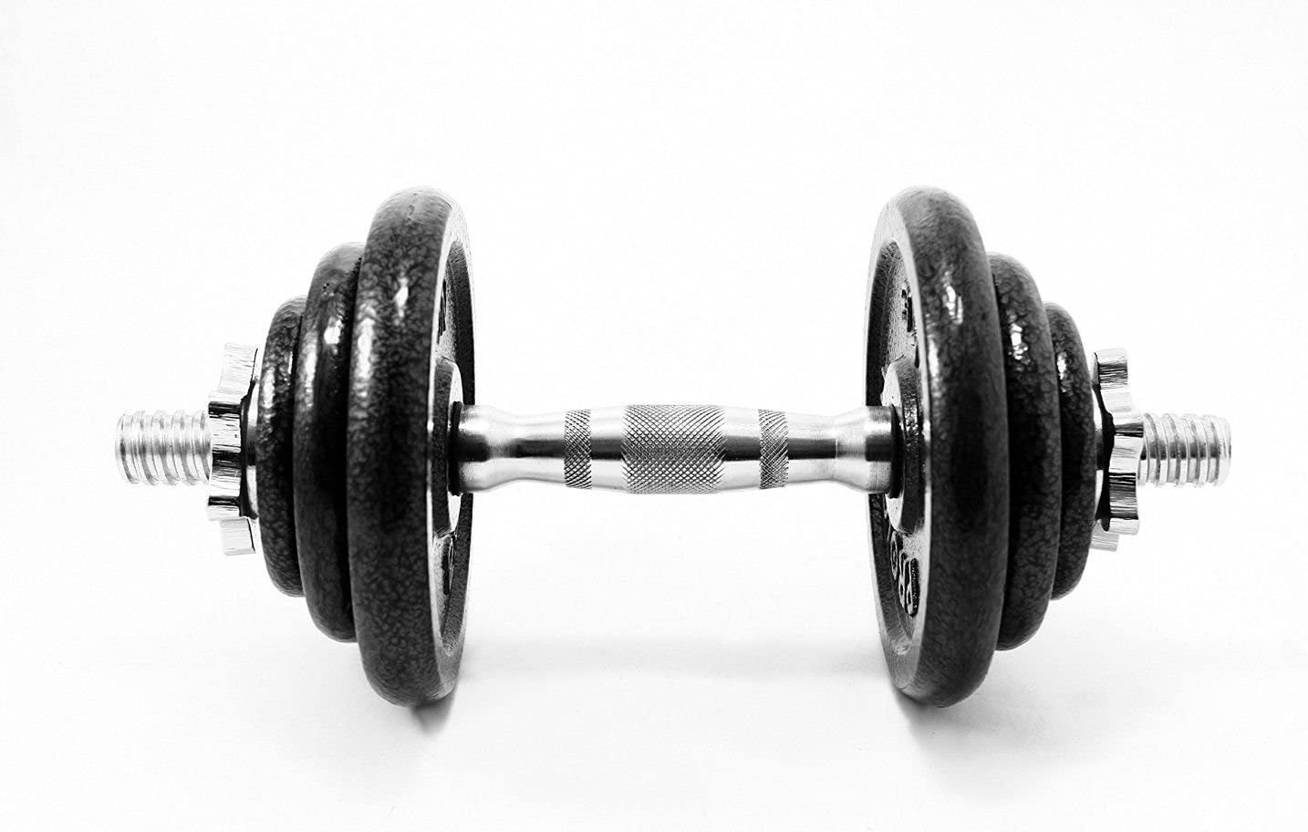 PROIRON Dumbbell Bar 14 Inches Spinlock Dumbbell Handles Standard 1&rdquo; Weight Bar (Pair with 4 Metal Spinlock Collars) image number 4