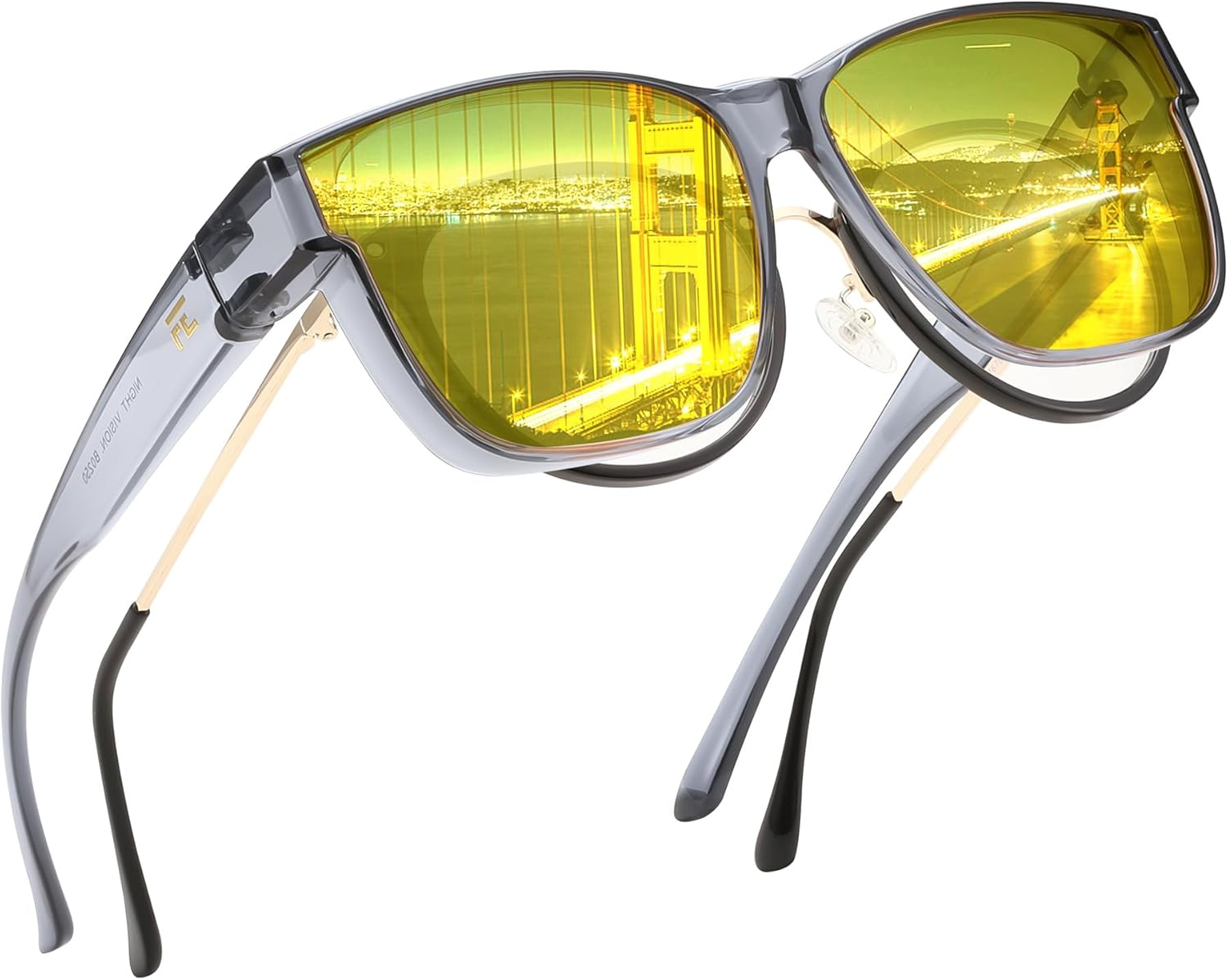 FEISEDY Polarized Sunglasses Fit over Glasses for Women Men Large Sunglasses UV400 Protection B0250