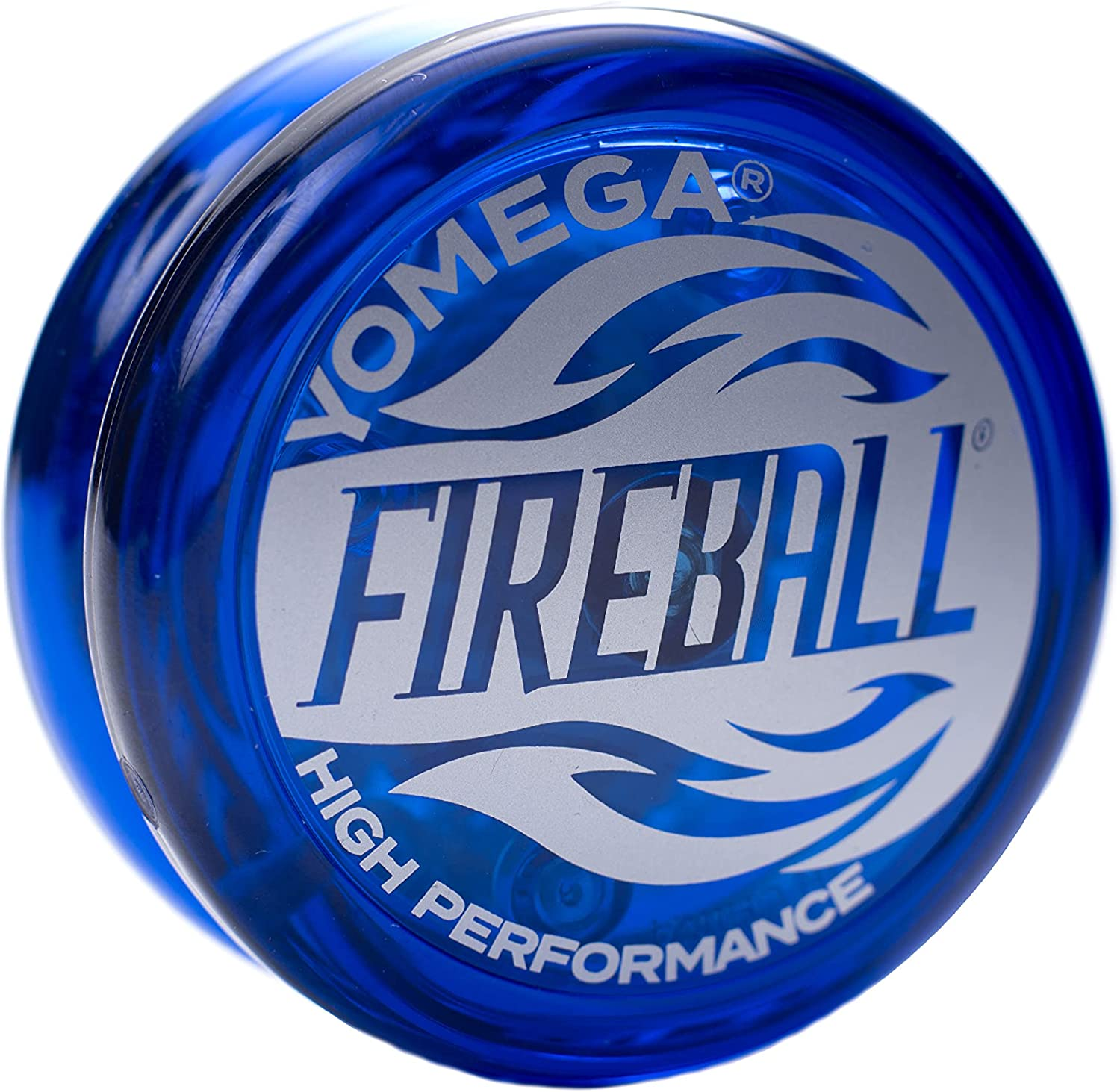 Yomega Fireball Yoyo -HIGH Performance Responsive Transaxle Yoyo, Great for String Tricks for Advance Players to Perform like Pros + Extra 2 Yo Yo Strings & 3 Month Warranty (Blue)