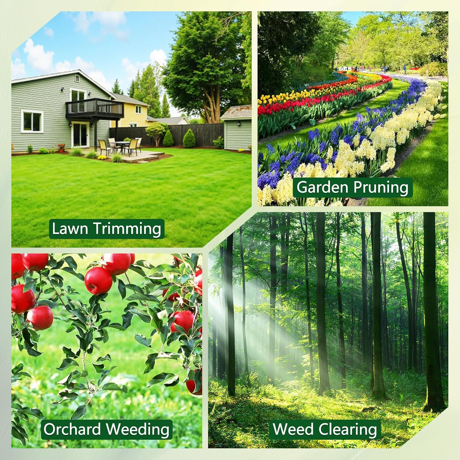 UCINNOVATE 0.105 Inch Square Weed Wacker String Heavy Duty, 1LB Flexible Nylon Trimmer Line 197Ft, Sharp Whipper Snipper Cord for Line Trimmers, Weed Wackers, Brush Cutter (2.7Mm&times;60M) image number 5