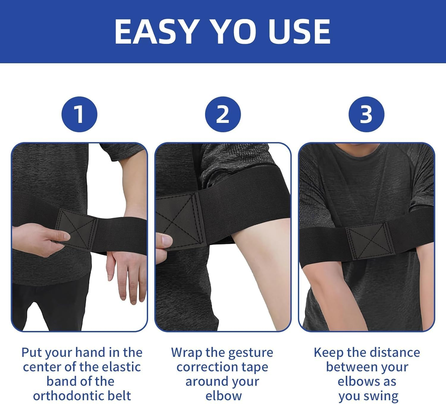 Pro Golf Swing Arm Band Training Aid for Golf Beginners Golf Swing Training Aid Swing Correcting Arm Band