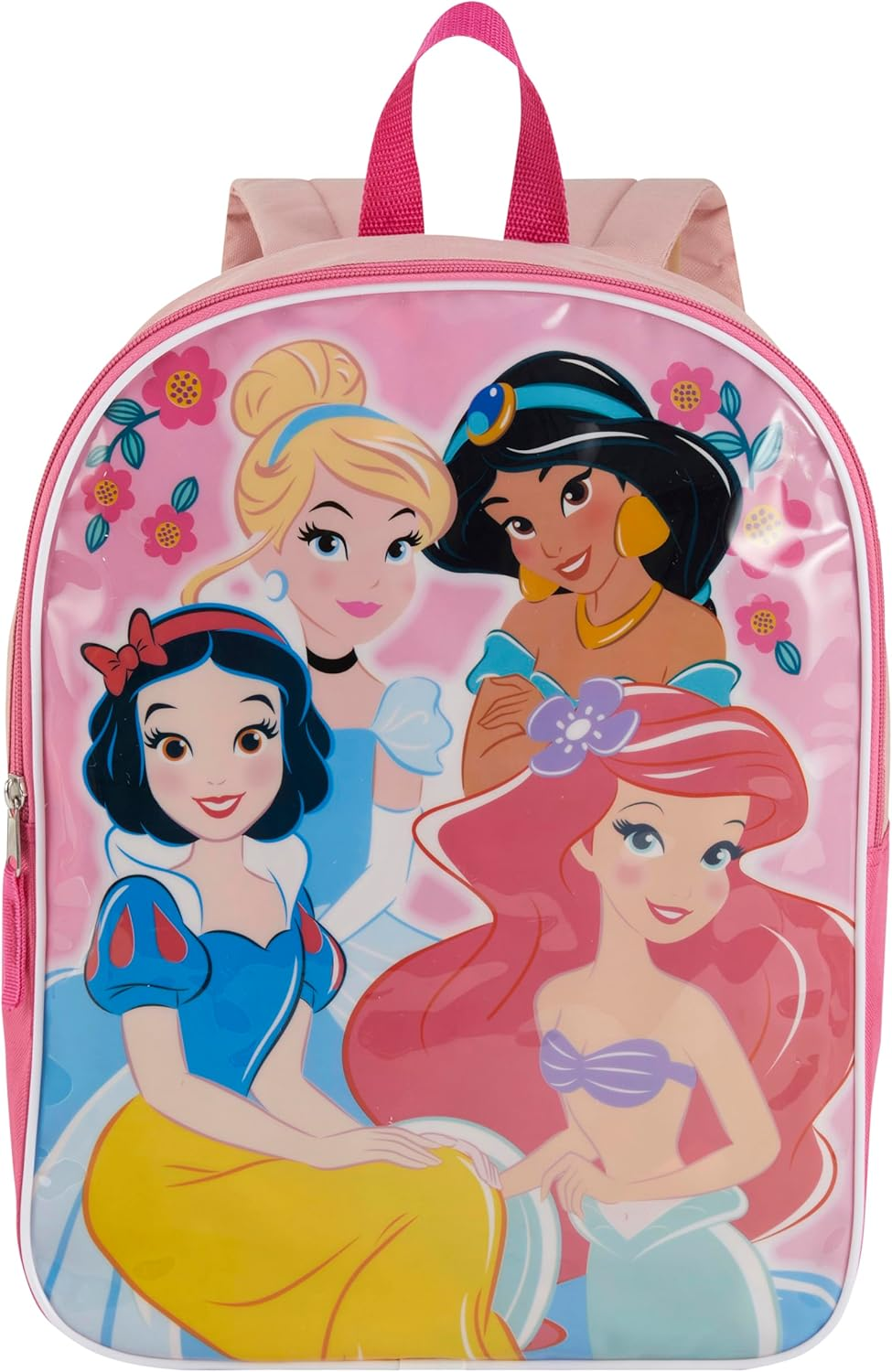 Disney Backpack for Kids 15&rdquo; | Awesome Bookbag for Girls | Padded Straps & Large Zip Compartment Back to School Supplies