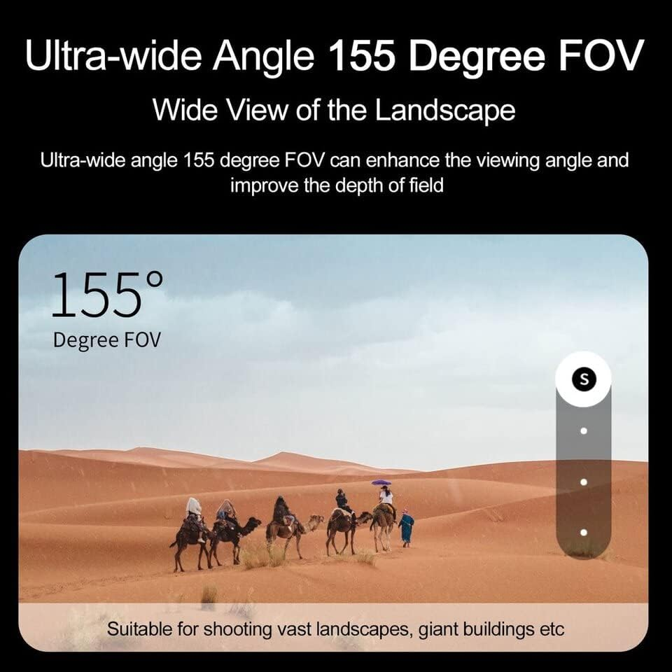 Fish Eye Lens for Gopro Hero 12 / Hero 11 / Hero 10 / Hero 9 Black image number 2