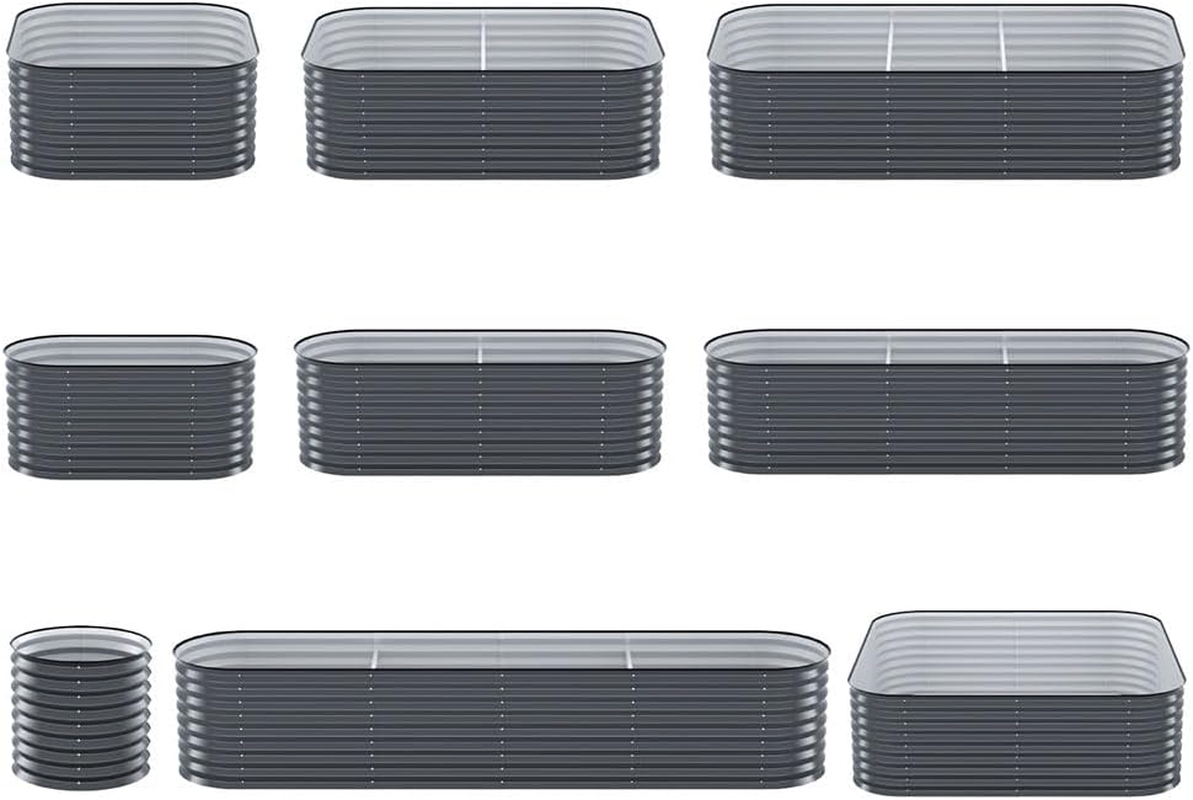 Green Fingers Garden Bed 9 in 1 Modular Planter Box Raised Container 56CM Height image number 2