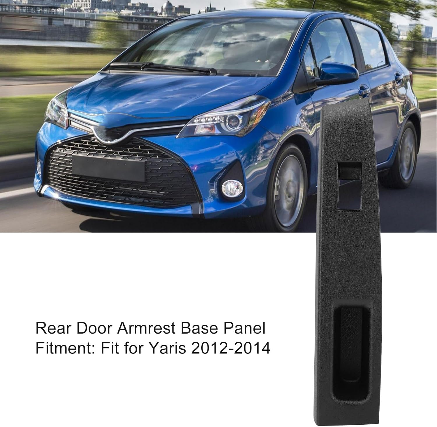 Rear Armrest Base Panel for Yaris 2012-2014, Door Armrest Upper Base Board Replacement, Car Left/Right Side Armrest Panel, Auto Interior Accessories (Right: 74271‑52230‑C0) image number 1