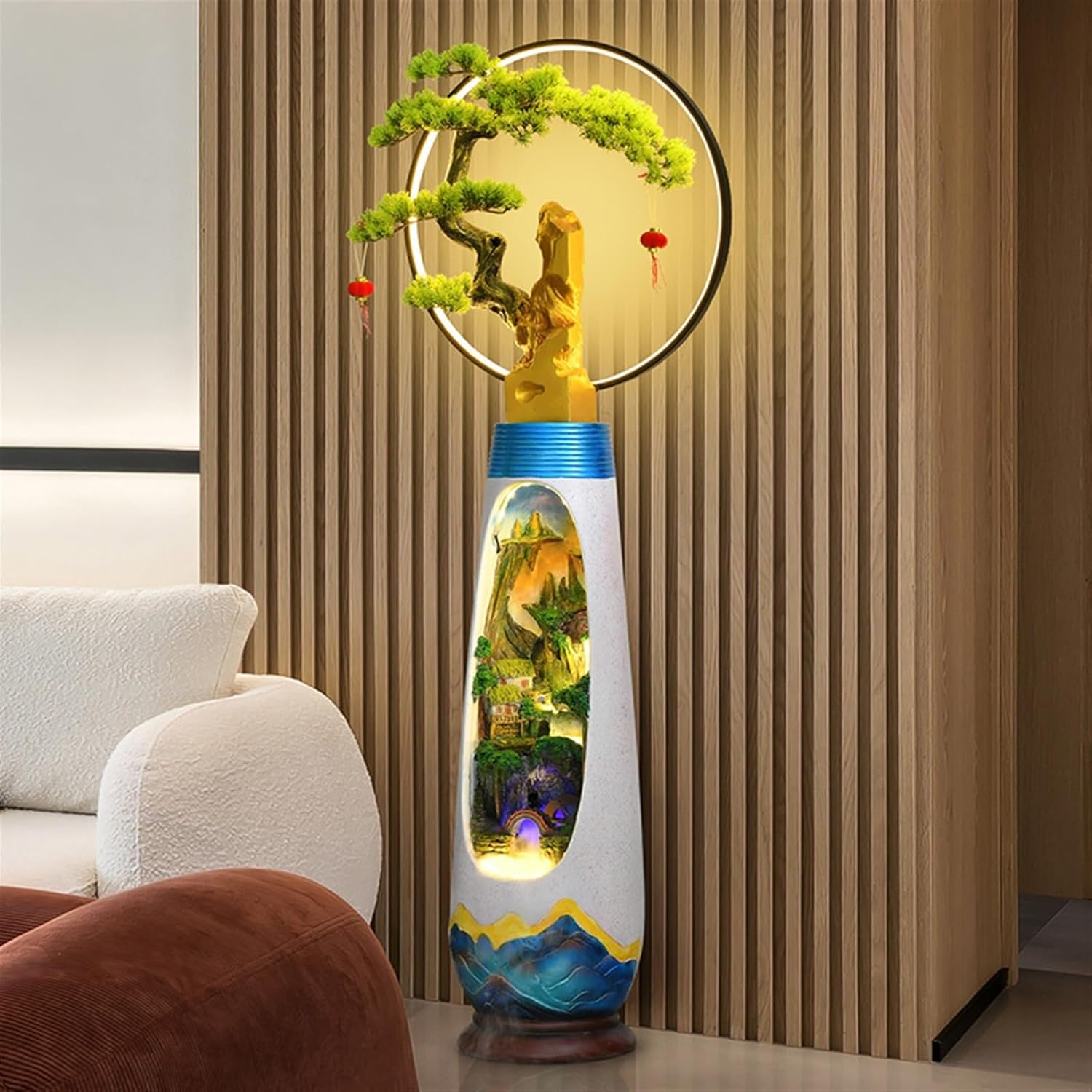 Outdoor Fountain Modern Simple Circulation Water Decoration, Living Room Courtyard Rockery Fountain, Humidification(L) image number 5