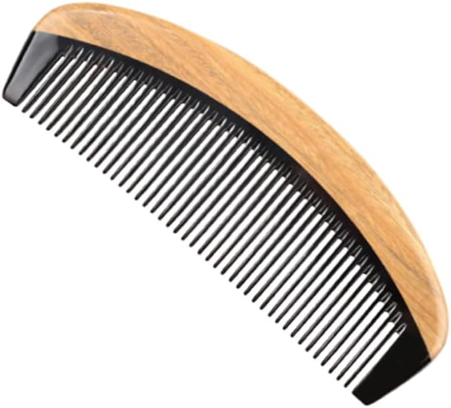 MUSISALY Sandalwood Brush Horn Comb Non-Static Static Comb Hairdressing Tool Natural Hair Accessory image number 3