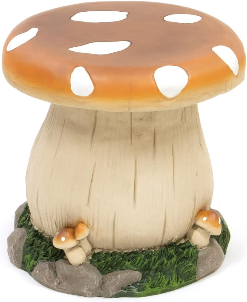 Takeda Corporation MASH30 Chair, Stool, Garden, Exterior, Garden, Red, 14.0 X 14.0 X 13.6 Inches (35.5 X 35.5 X 34.5 Cm), Mushroom Chair