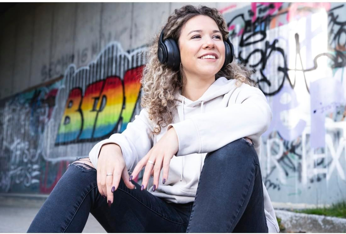 Hama Bluetooth&reg; Passion Turn Over-Ear Speaker EQ Foldable Headphones - Black image number 3