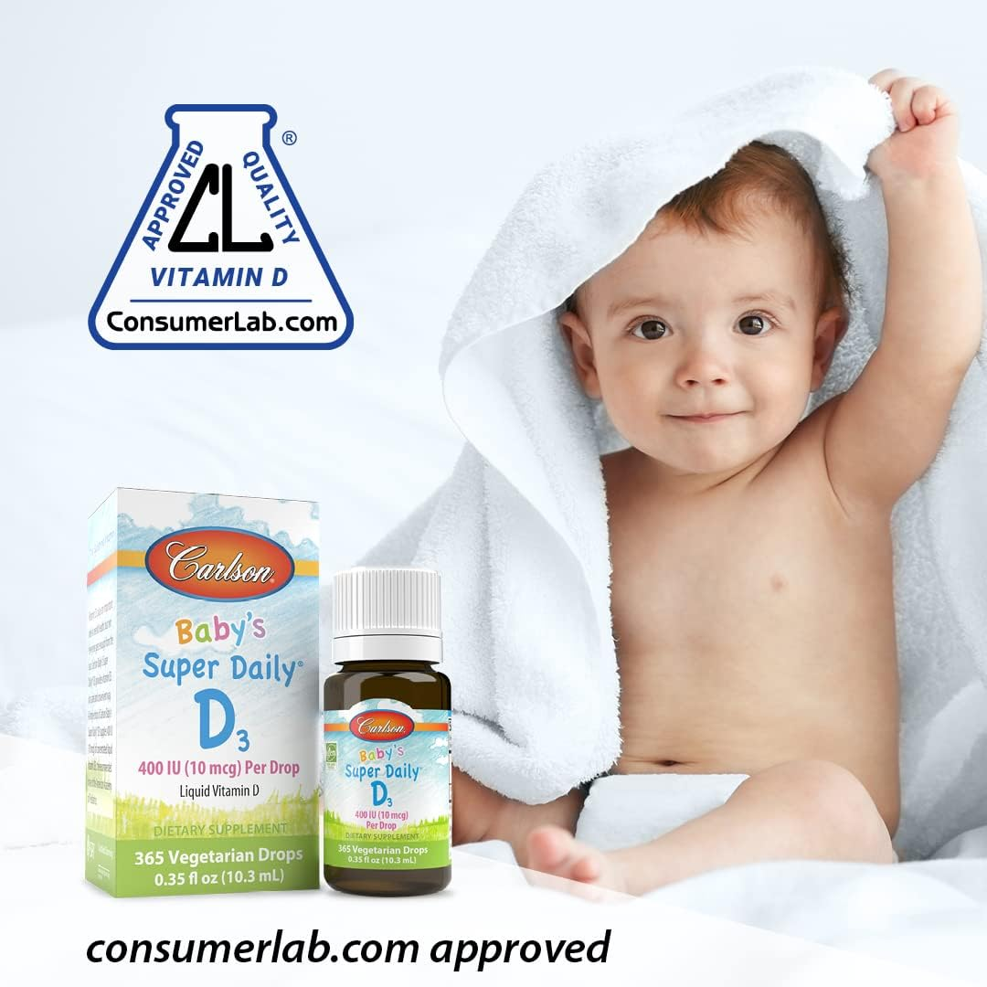 Carlson Labs - Baby'S Super Daily D3 400 IU - 2.54 Ml. image number 6