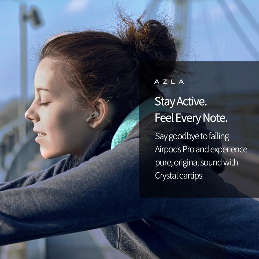 AZLA Sednaearfit Crystal for Airpods Pro / 2 Pairs (Size L) image number 5