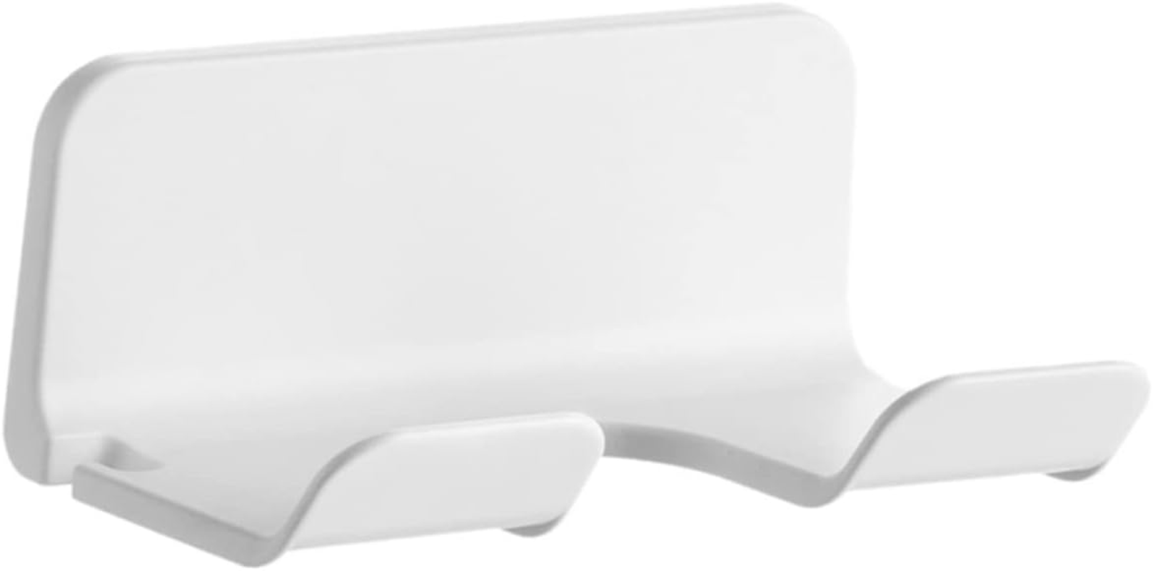 Garneck Wall-Mounted Hair Dryer Holder Design Space-Saving Bathroom Organizer Suitable for Home Barber Shops Easy Install White Finish image number 4