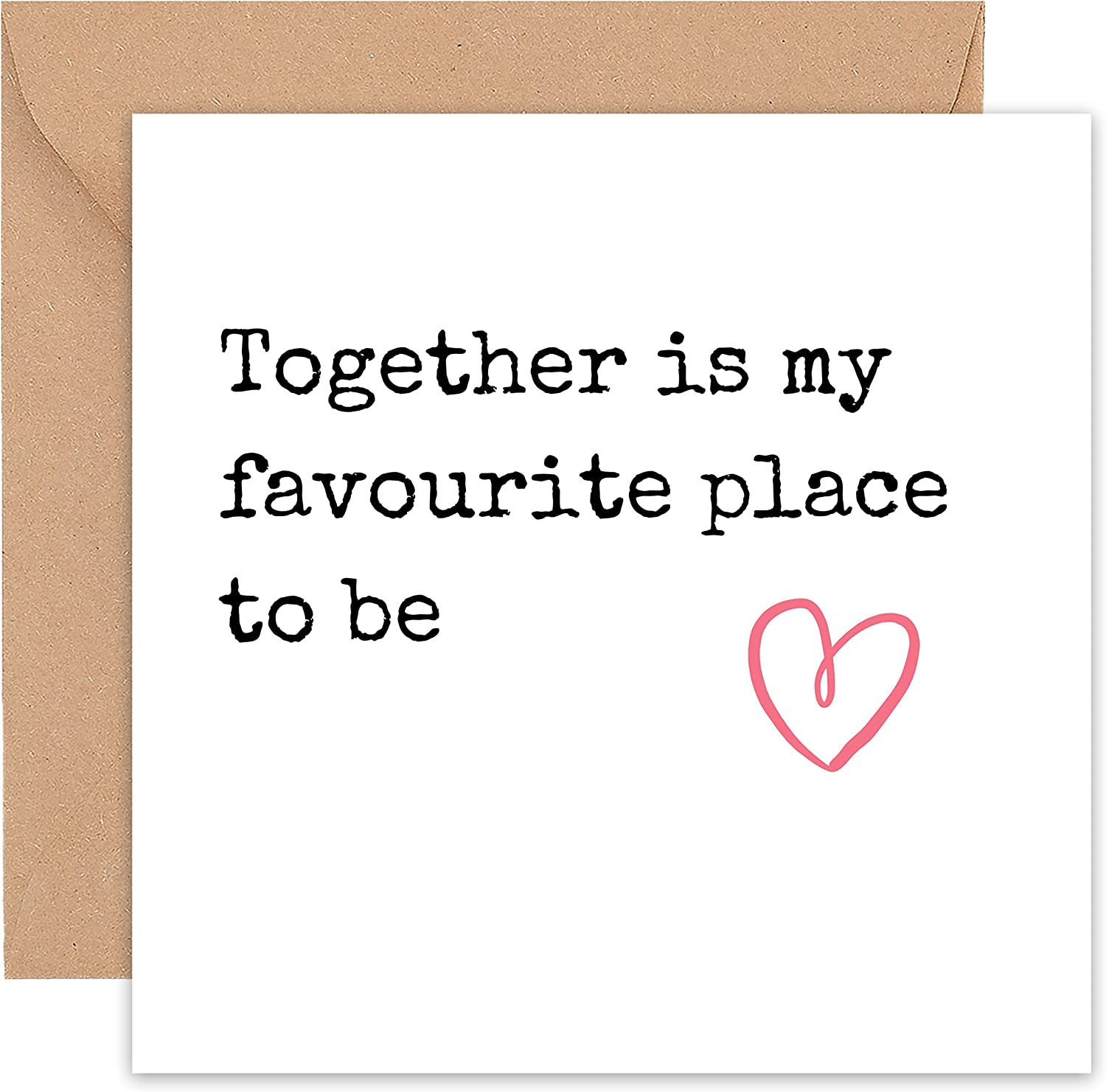 Felbridge Studio - Anniversary Card - Anniversary Card for Husband Wife - Husband Anniversary Cards - Him Her Women Men Gay Fianc&eacute; - Golden 60Th 50Th 1St Ruby 10Th First Happy Wedding Gift -14Cm