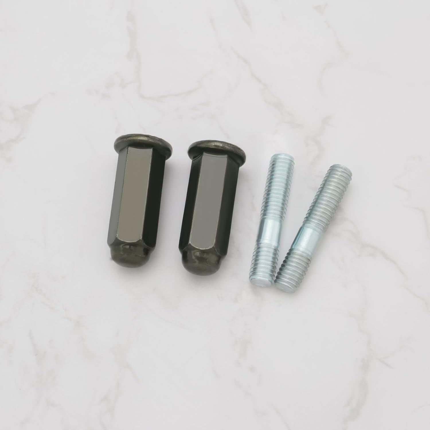 2 Set M6 Exhaust Pipe Stud Nut Bolt Set GY6 50Cc 110Cc 125Cc 140Cc 160Cc 200Cc for Pit Dirt Bike Quad ATV 4 Wheeler Dune Buggy Motors image number 4